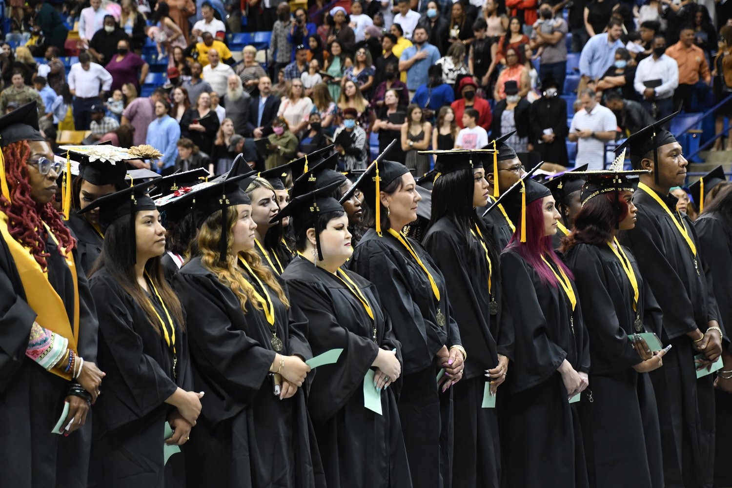 Fayetteville Technical Community College held two commencement ceremonies May 13 recognizing 1,897 graduates receiving 3,650 certificates, diplomas or associate degrees from 257 curriculum programs.