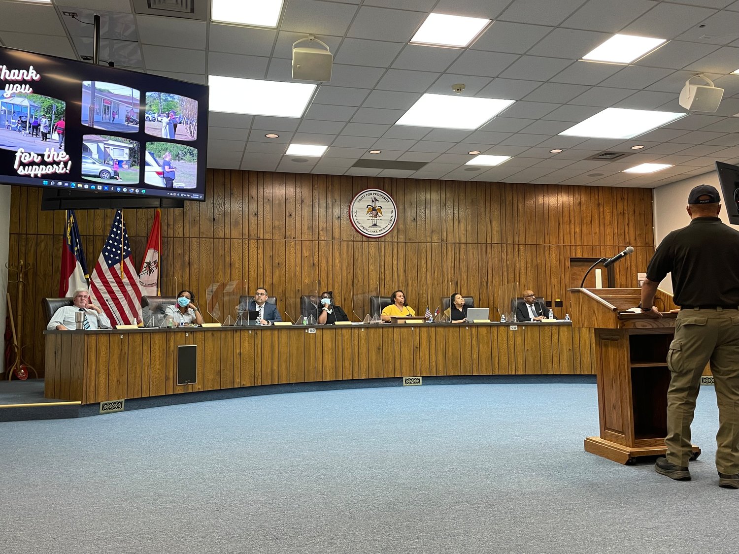 The Spring Lake Board of Aldermen hear an update Monday from the Police Department on the Spring Lake Law Enforcement Torch Run for Special Olympics that took place April 23.