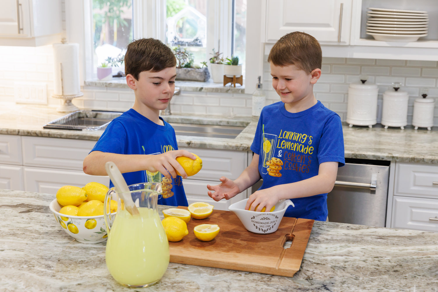 Lanning Kistler, left, and his brother, Colton Walters, will open Lanning’s Lemonade & Colton’s Cookies again this summer.