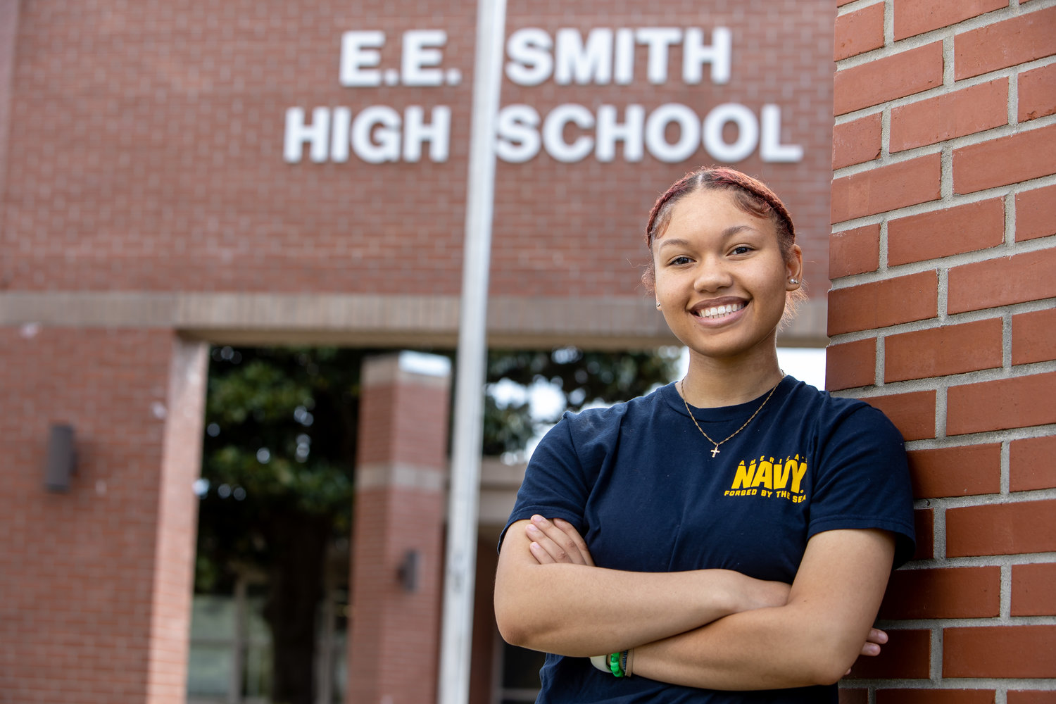 Tamrian Gibbs plans to be a hospital corpsman in the Navy.
