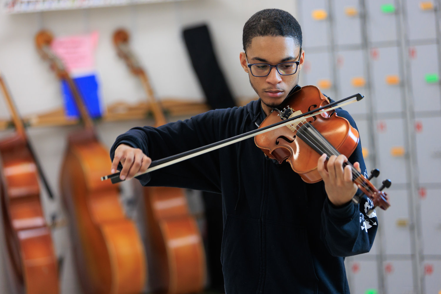 In addition to being an accomplished violist, Miles Fowler has composed music and hopes to continue to do so in his music career.
