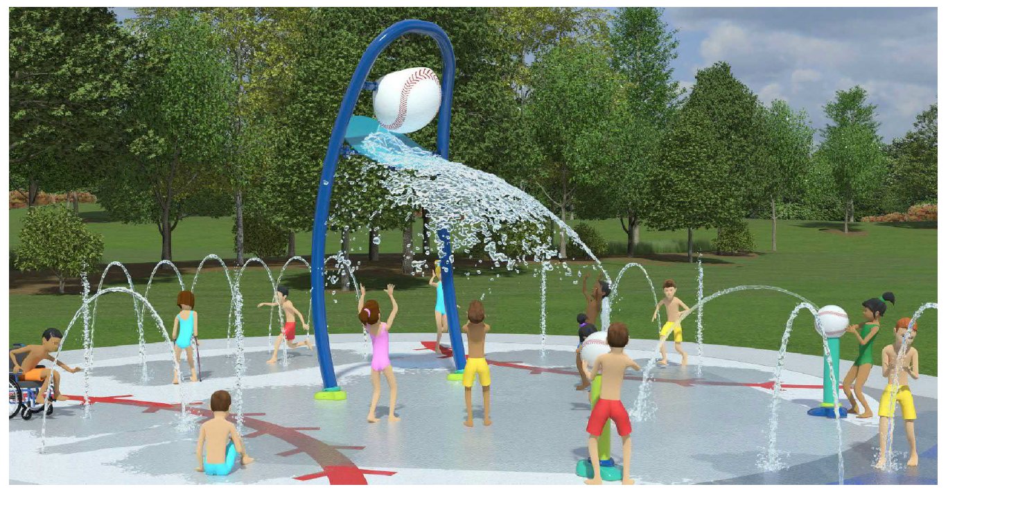 The Hope Mills Board of Commissioners on Monday night voted to move forward with its proposed splash pad, which will have a baseball theme.