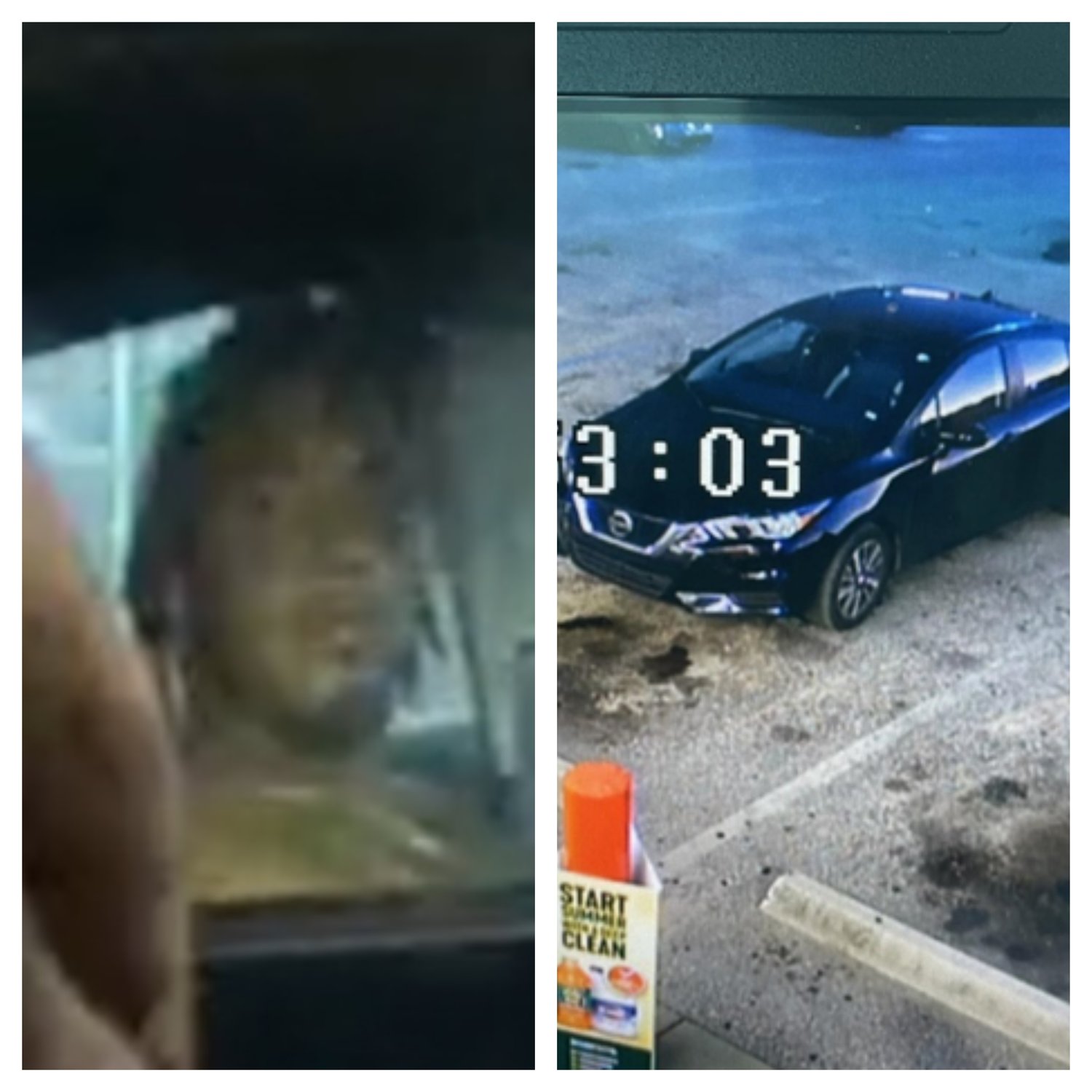 The Fayetteville Police Department on Thursday released these surveillance photos of a man they say robbed two Family Dollar stores and the vehicle he was seen getting into. The Police Department is asking the public for help in identifying the man.