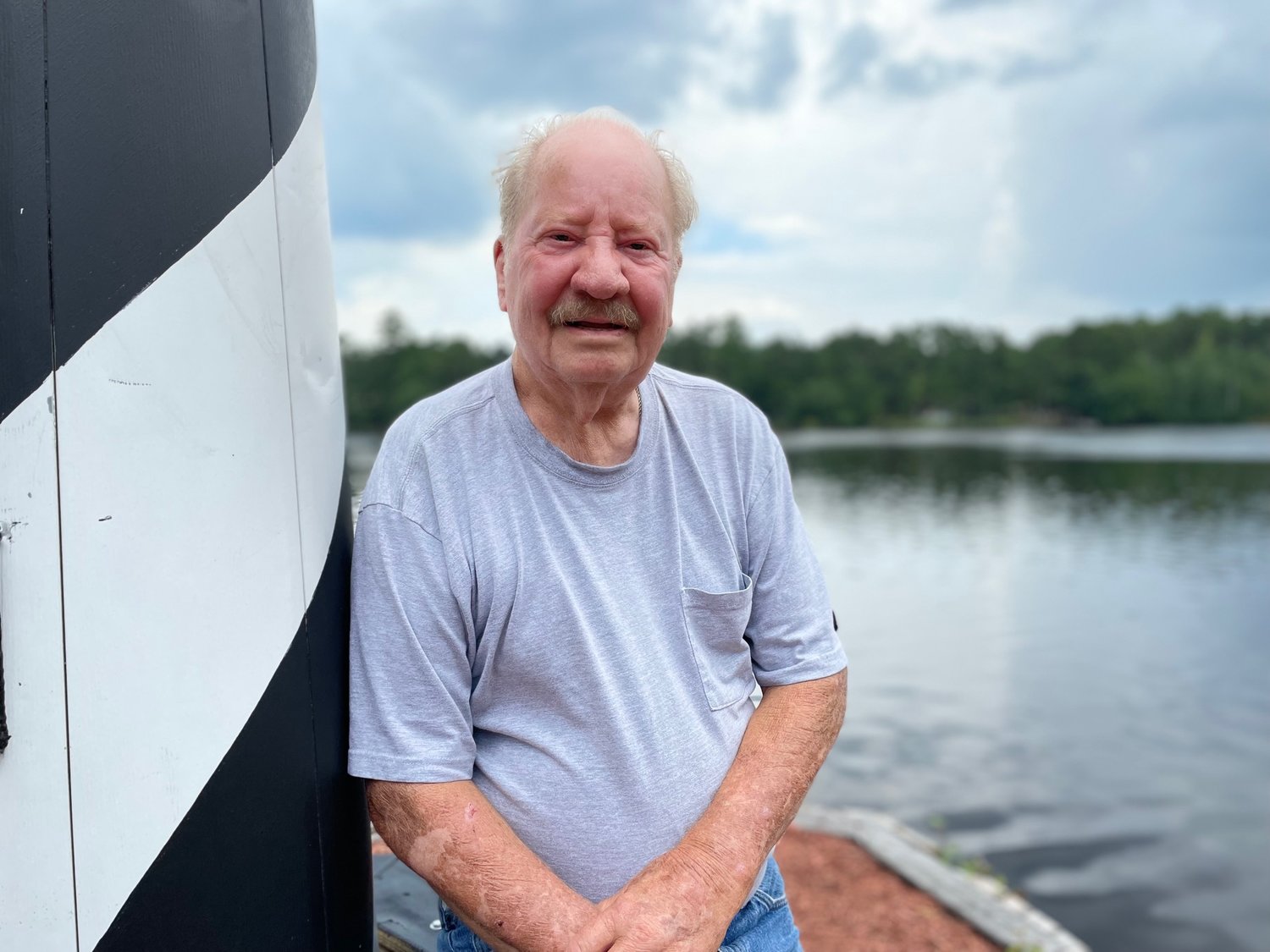 Elbert “Rex’’ Lucas restored a lighthouse in honor of his friend Billie Hooks, who he says was crazy about lighthouses. A lighthouse that Hooks bought was damaged by Hurricane Matthew in 2016. Lucas, with the help of his family and neighbors, restored the structure in memory of his friend, who died about two years ago.
