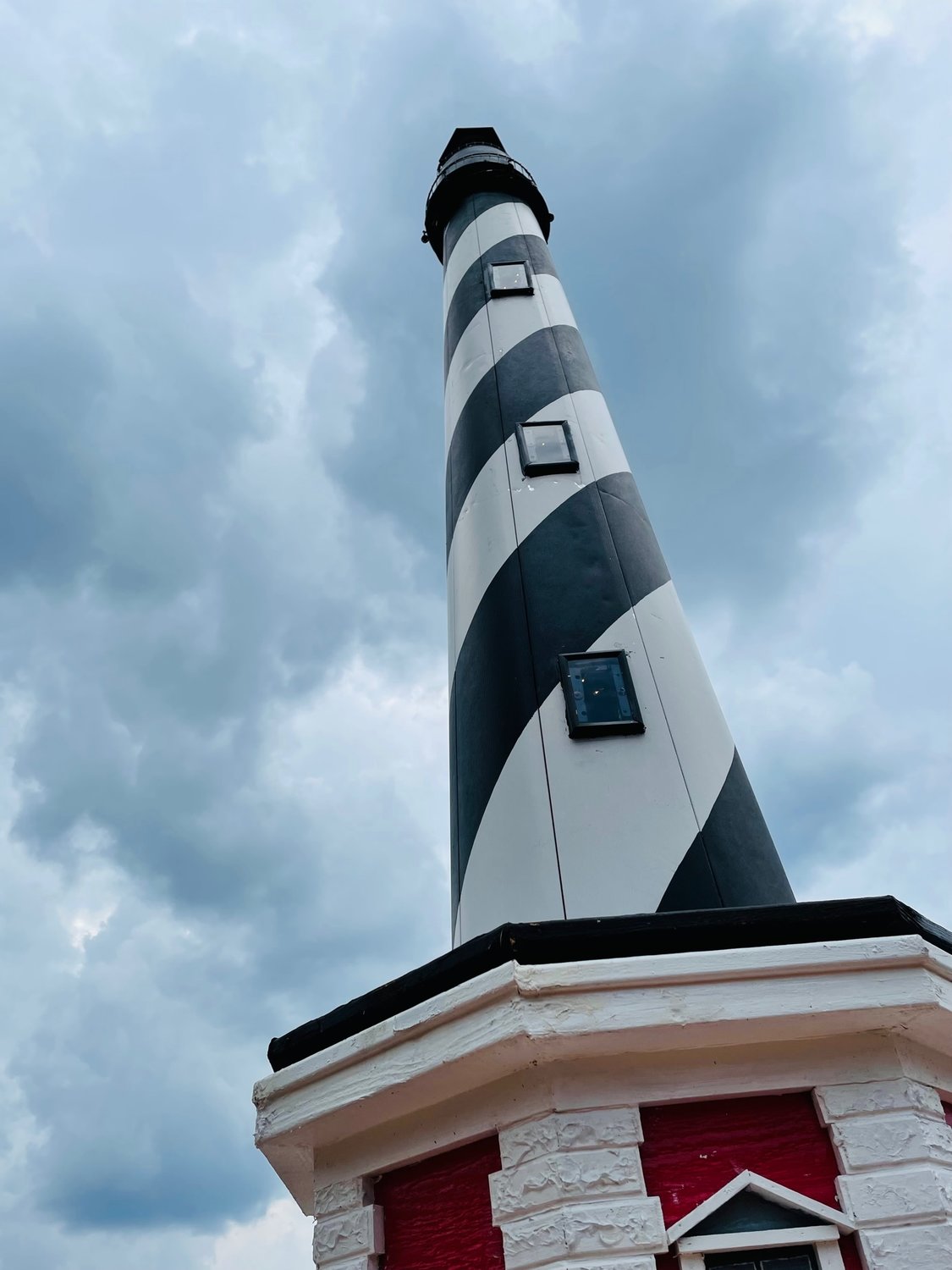 Elbert “Rex’’ Lucas restored a lighthouse in honor of his friend Billie Hooks, who he says was ‘crazy about lighthouses and had to have one.’ He spent about four months restoring the structure, which is about 13 feet tall.