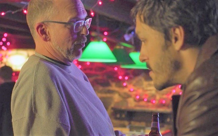 Adrian Monte, right, stars as John and Rick Forrester is Darrell Hill in "Remember Yesterday," a film directed by J.R. Rodriguez of Wilmington.