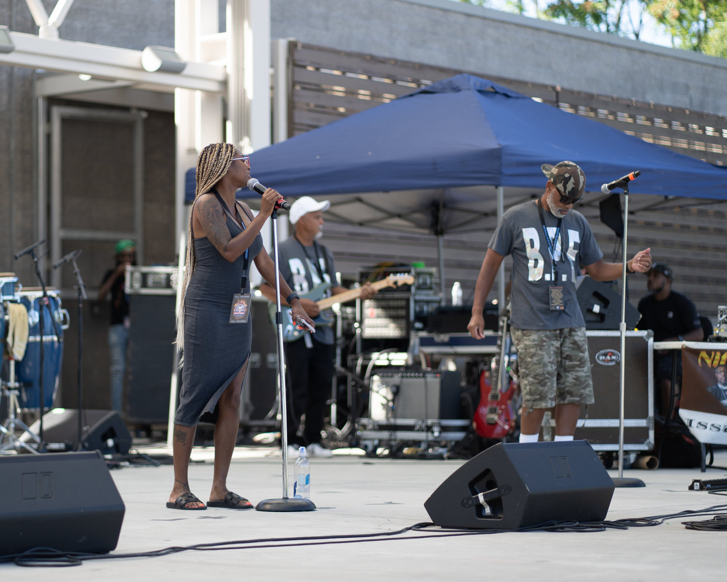 Blacc Print Experience performs at the Go-Go BBQ Festival.