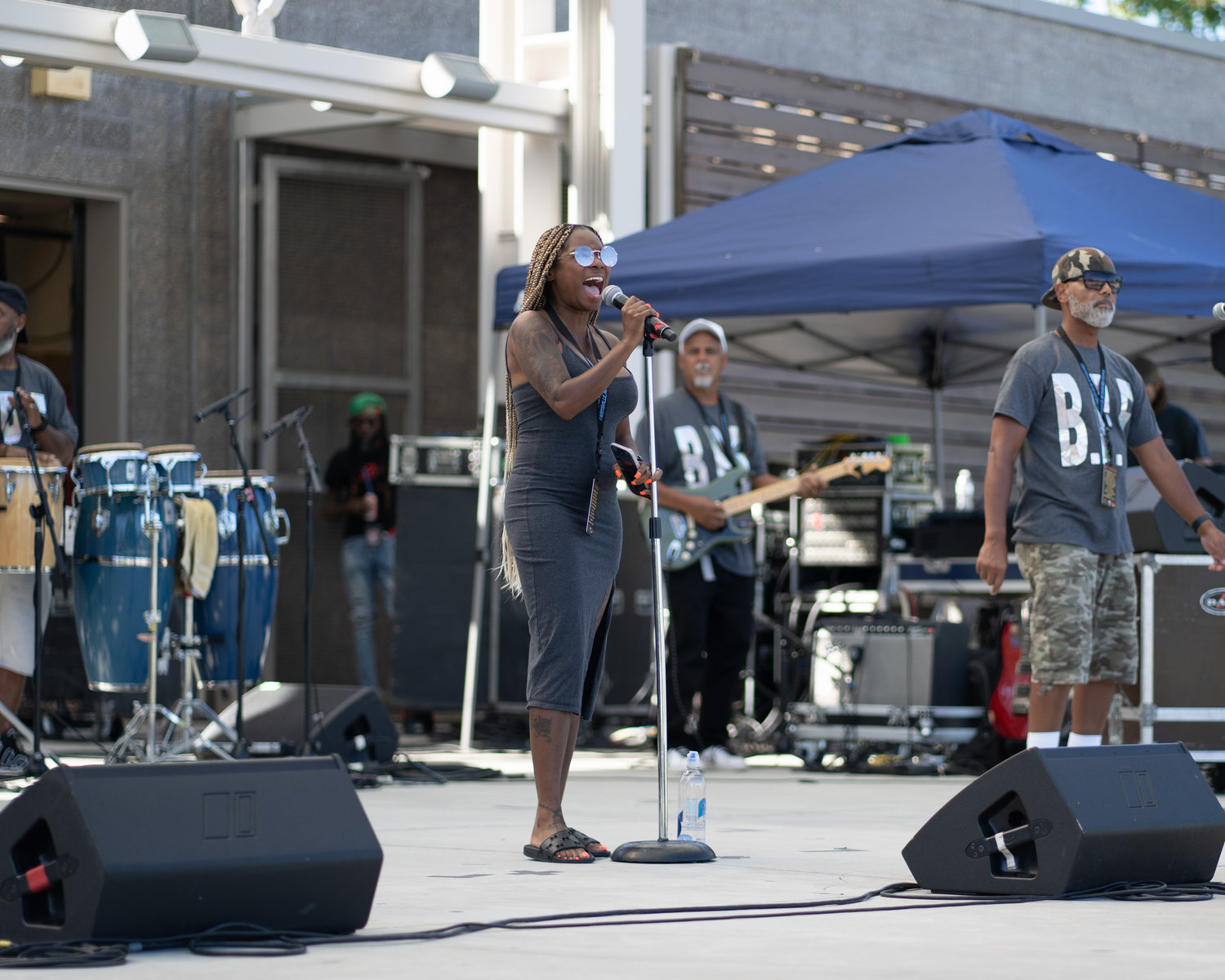 Blacc Print Experience performs at the Go-Go BBQ Festival.