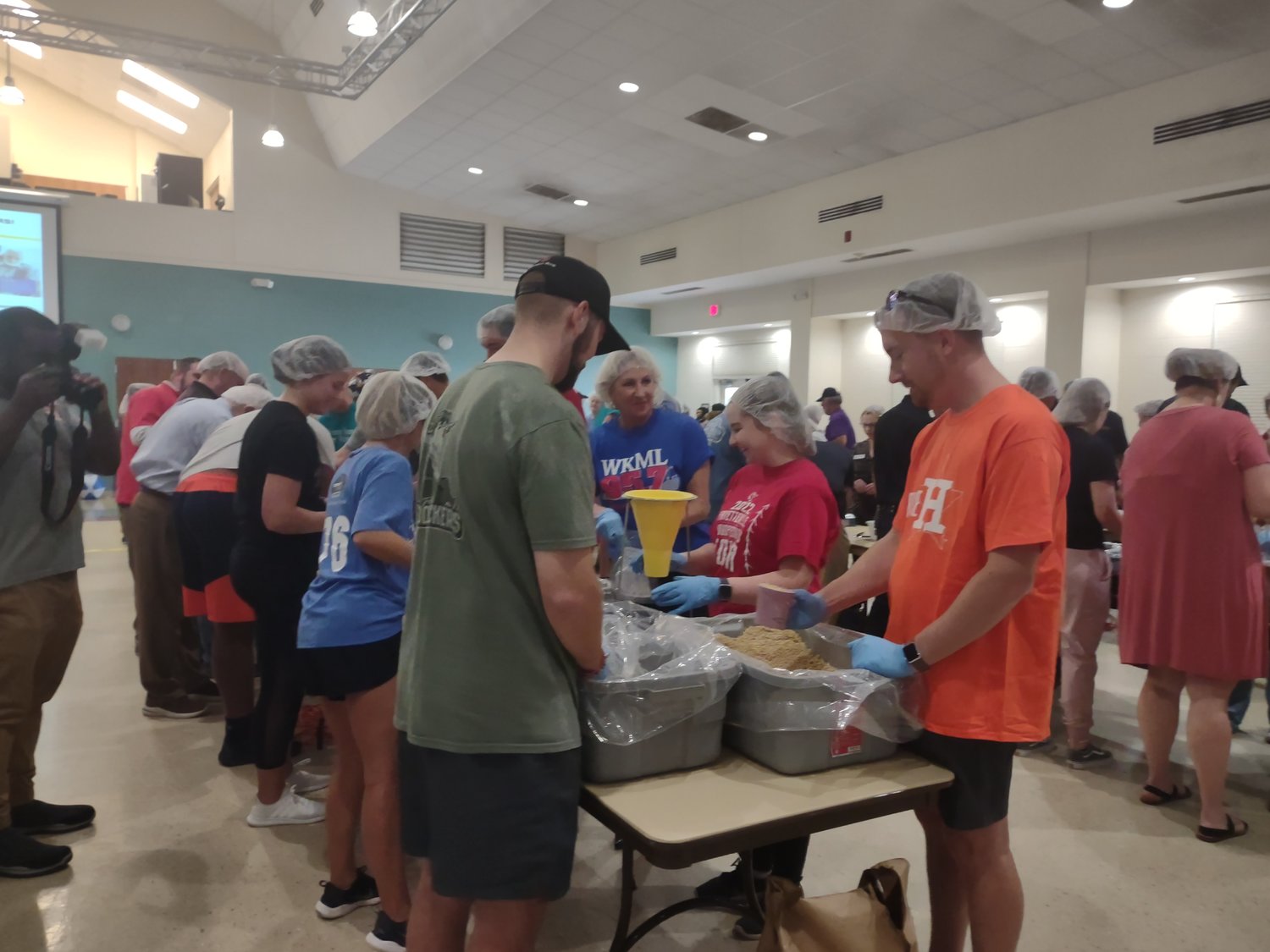 More than 35,000 meals were packaged Thursday as part of United Way of Cumberland County’s second annual meal packing campaign. The meals will go to food pantry programs at Fayetteville Urban Ministry and Catholic Charities.