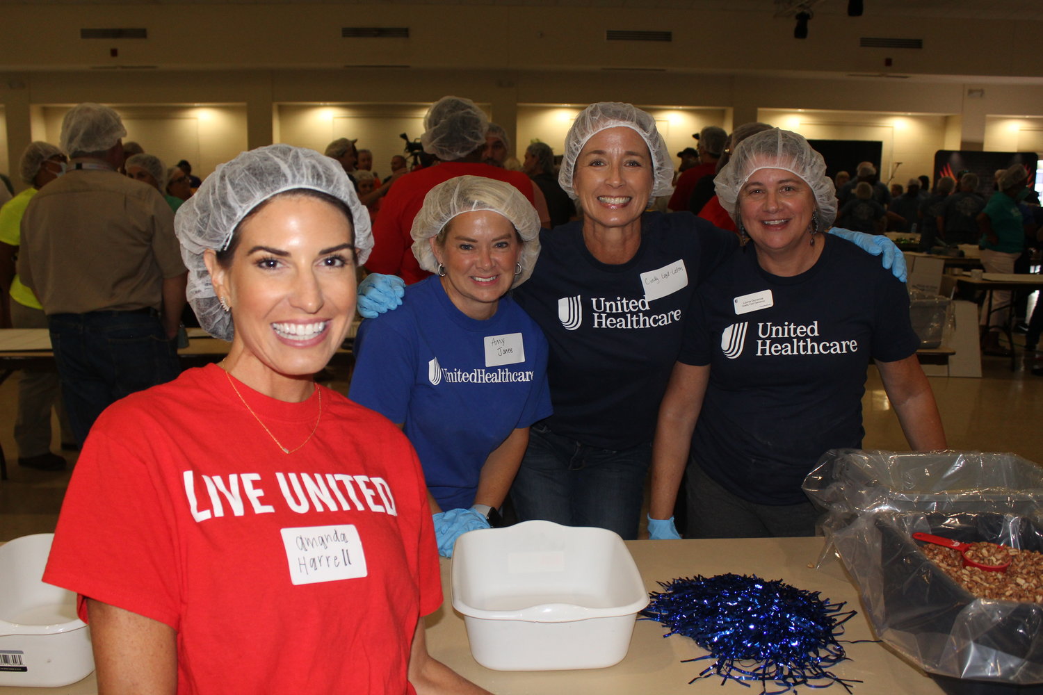 Volunteers from United Healthcare were among those who packaged meals Thursday as part of United Way of Cumberland County’s second annual meal packing campaign.