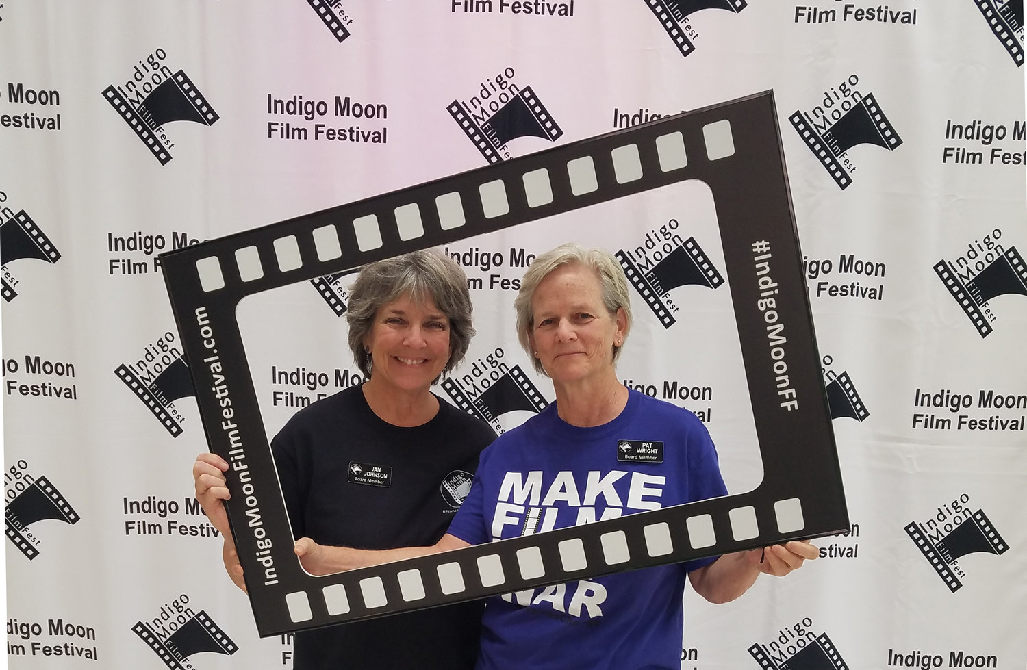 Jan Johnson and Pat Wright, founders of Indigo Moon Film Fest, are excited that this year's festival will be in-person.