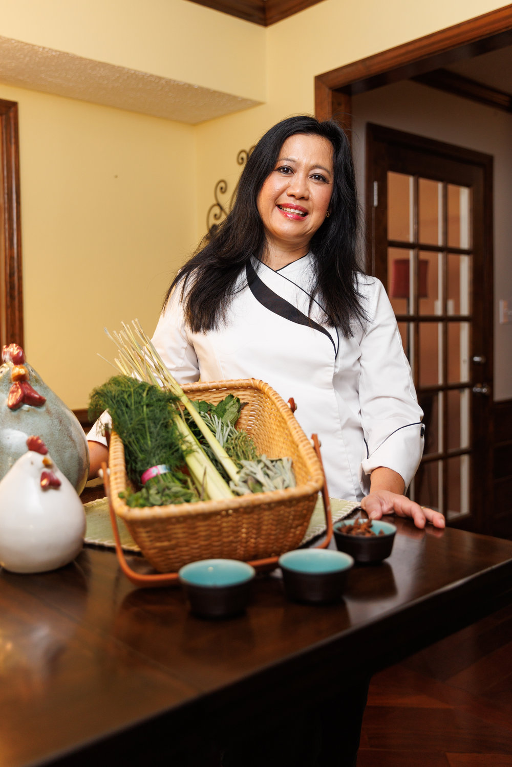 For family meals, personal chef Mei Parker crafts a “boutique menu” that is fitted to personal tastes after a conversation about food favorites with her customer.