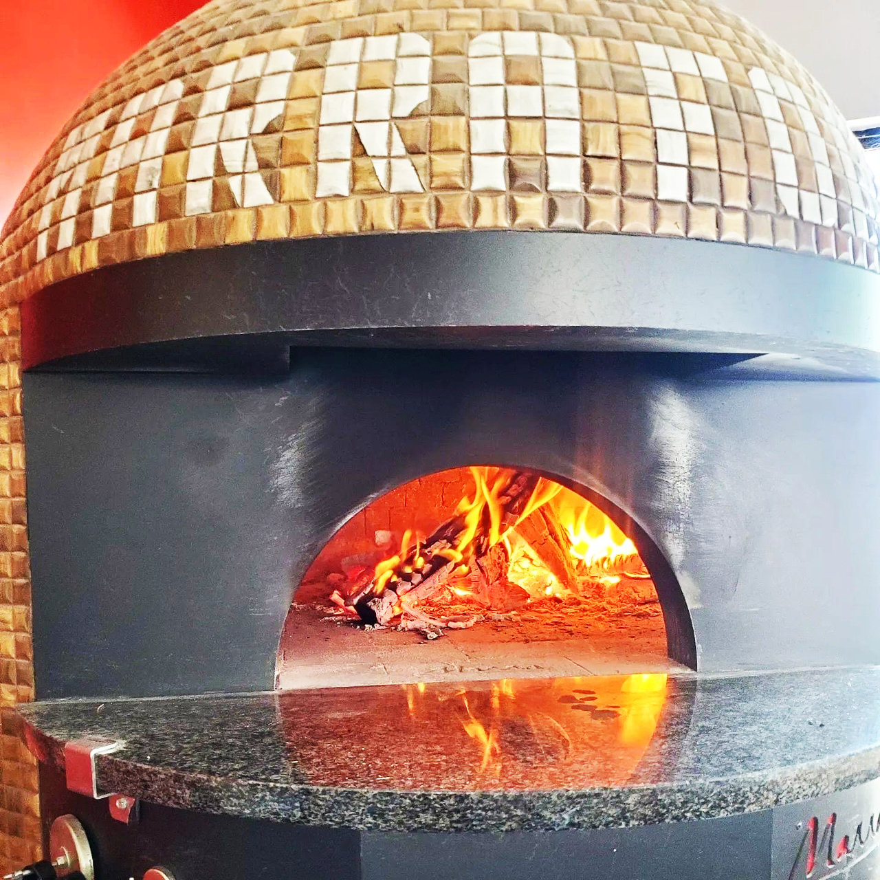 The brick oven gets a workout.