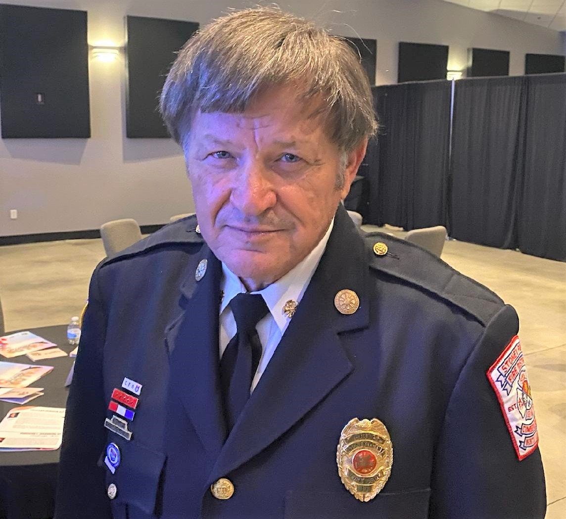 Stoney Point Fire Chief Freddie L. Johnson Sr. was recognized with the Leadership Award at the Greater Fayetteville Chamber's Valor Awards on Tuesday.