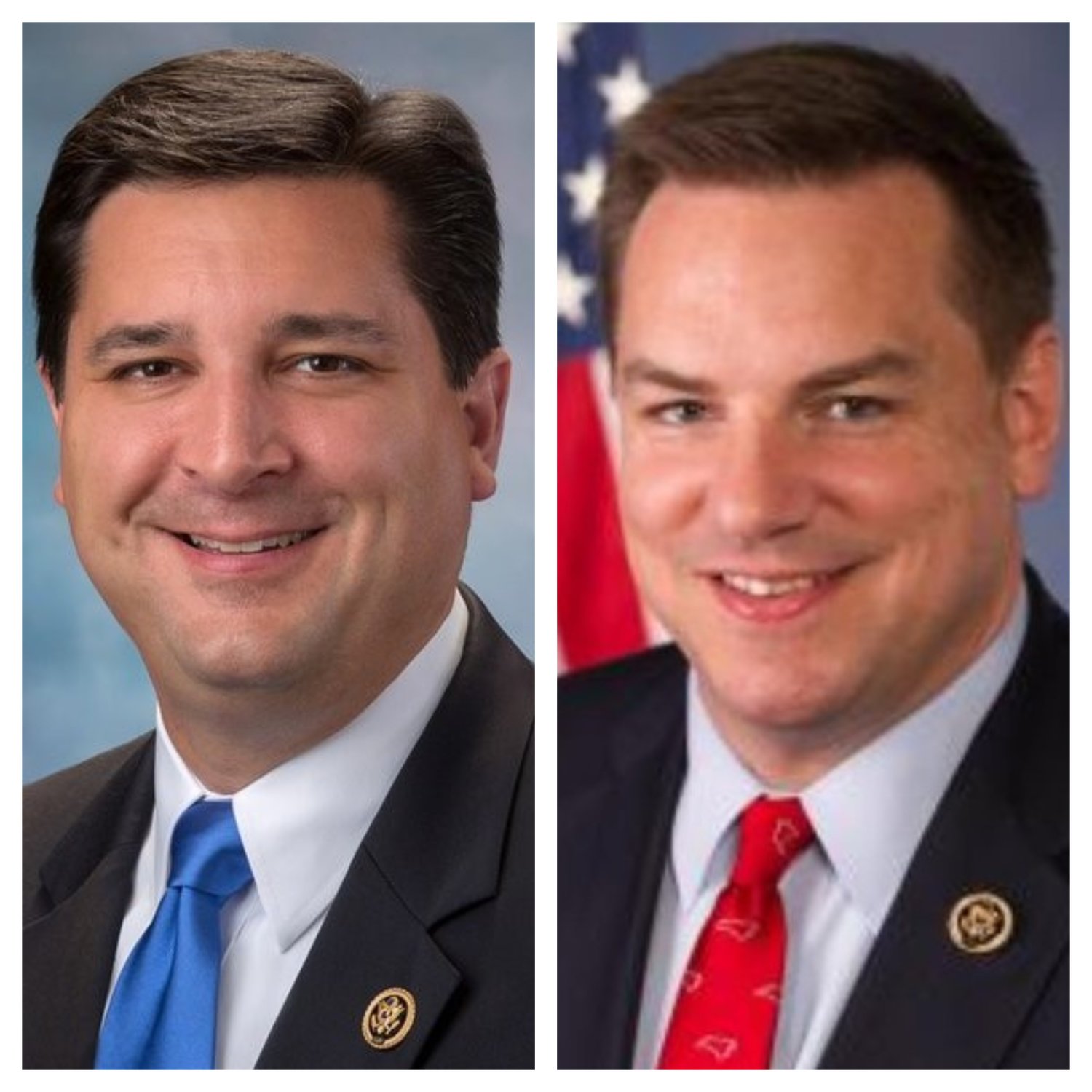 Republican Reps. David Rouzer, left, of the 7th District and Richard Hudson of the 9th District won reelection on Tuesday.