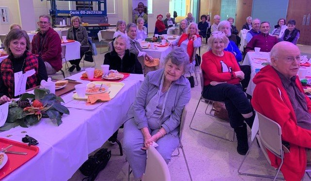 Members of the Hill Toppers at Snyder Memorial Baptist Church gather Thursday to hear featured speaker Bill Kirby Jr. Nov. 17, 2022