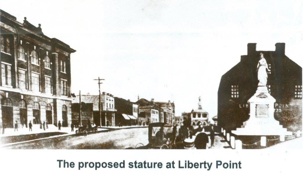 The proposed statue at Liberty Point
