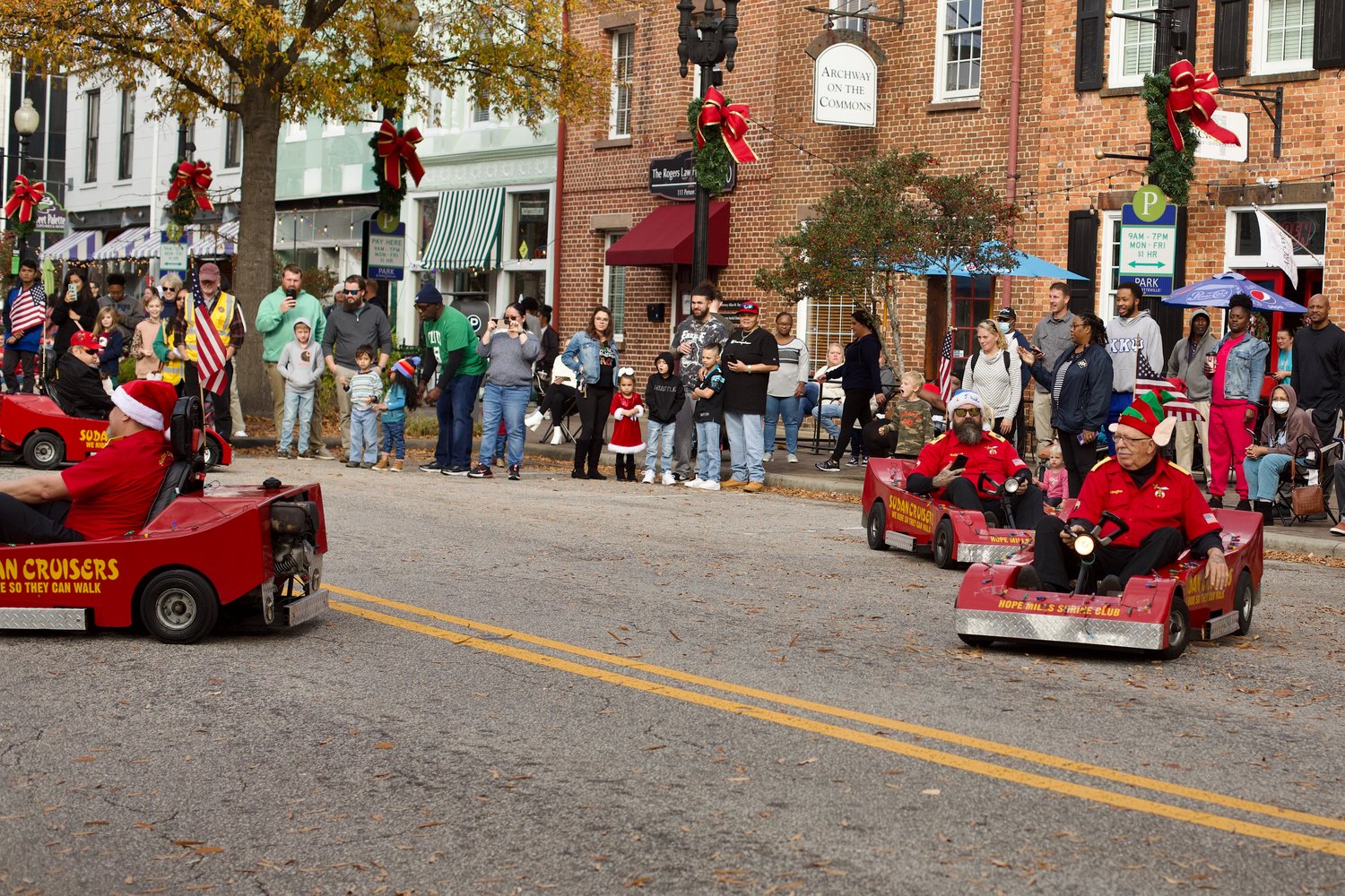 The Fayetteville Rotary Christmas Parade, organized by the Rotary Club of Fayetteville since 1999, took place Saturday in downtown Fayetteville.