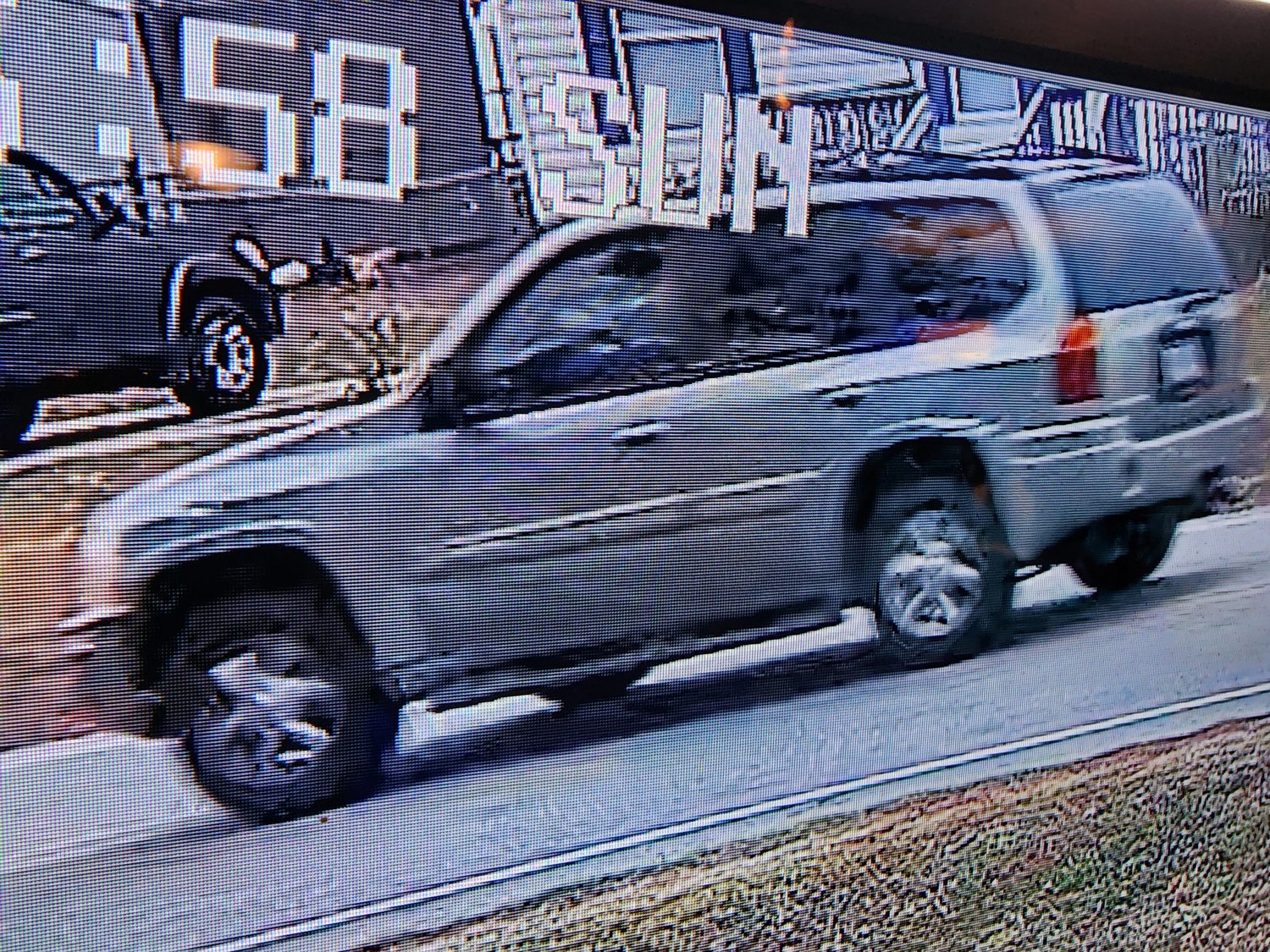 The Cumberland County Sheriff's Office released a photo of a gray SUV it says was involved in a road rage incident Sunday where two people were shot.