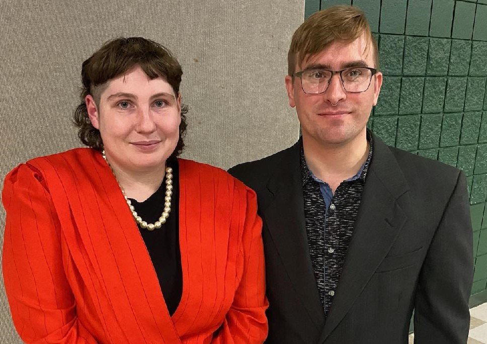 Susannah Wagner, a school teacher, and Nathan Weber, a Methodist University student, attended a forum on the gunshot-detection technology ShotSpotter on Wednesday at Smith Recreation Center. Both questioned whether the city should invest in the system.