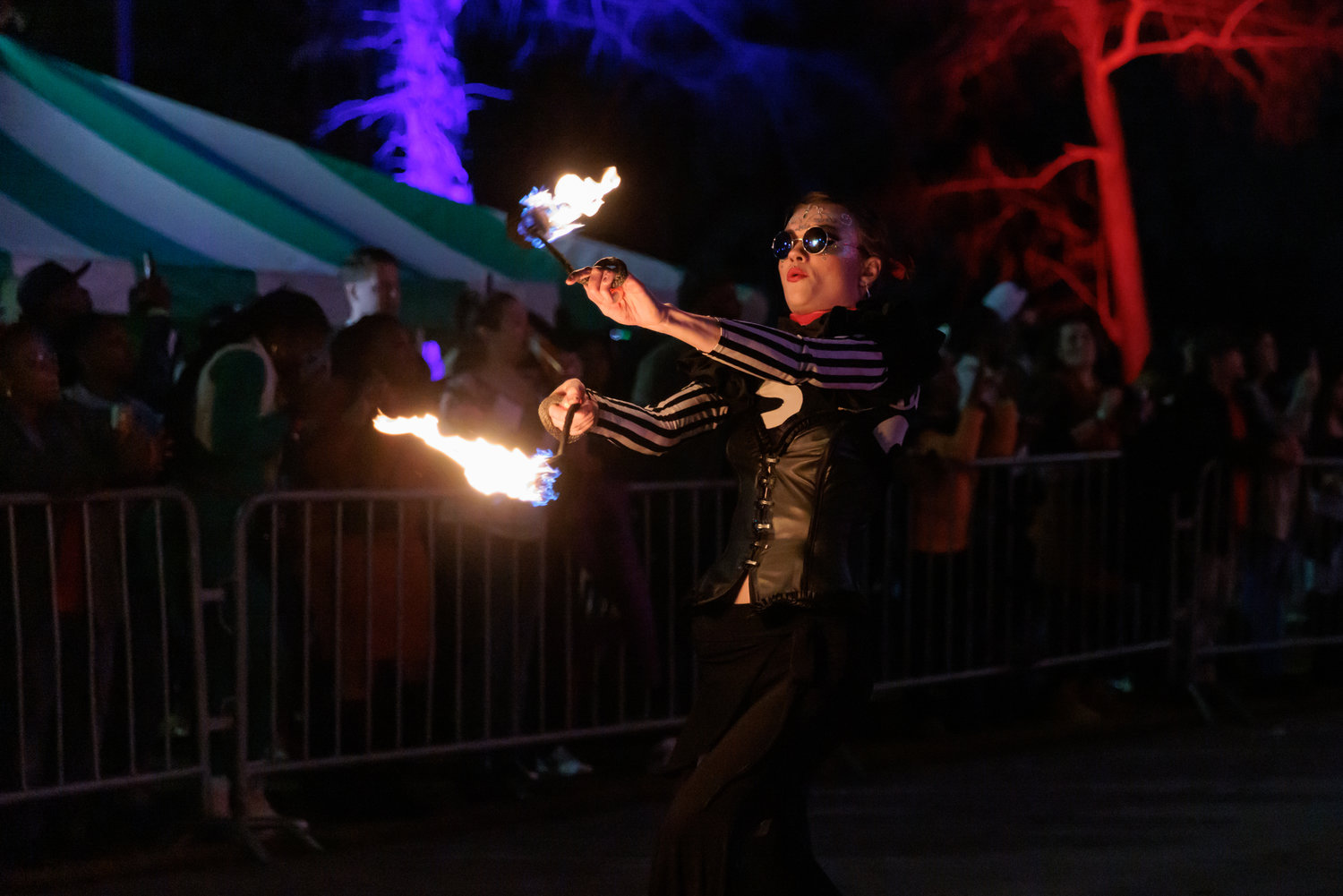 Cool Spring Downtown District hosted “Night Circus: A District New Year’s Eve Spectacular” in Festival Park on Dec. 31