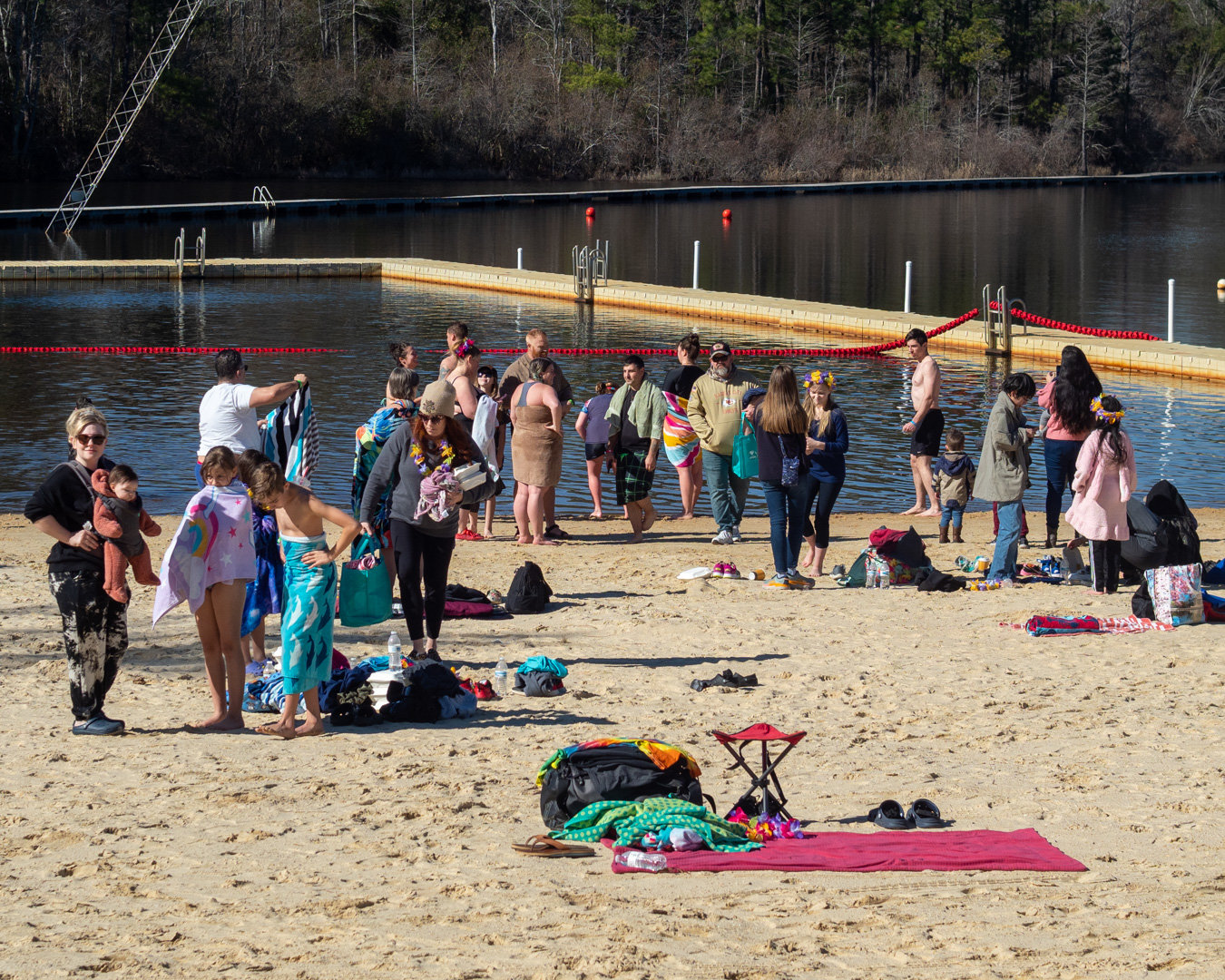 The annual Fort Bragg Polar Bear Plunge was held on Jan. 28 at Smith Lake. 