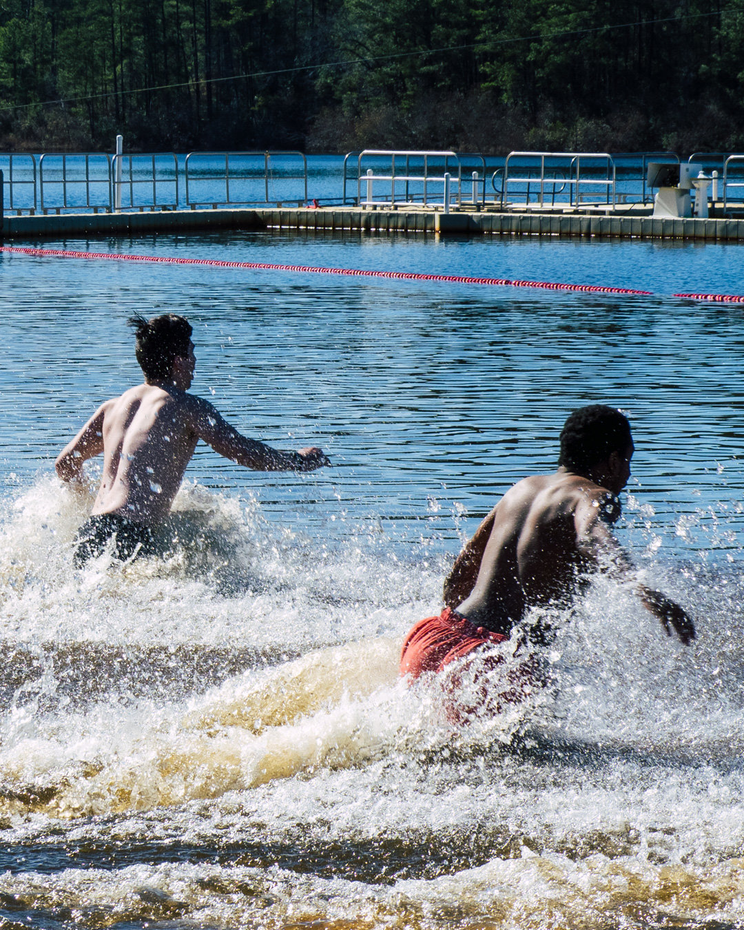 The annual Fort Bragg Polar Bear Plunge was held on Jan. 28 at Smith Lake. 