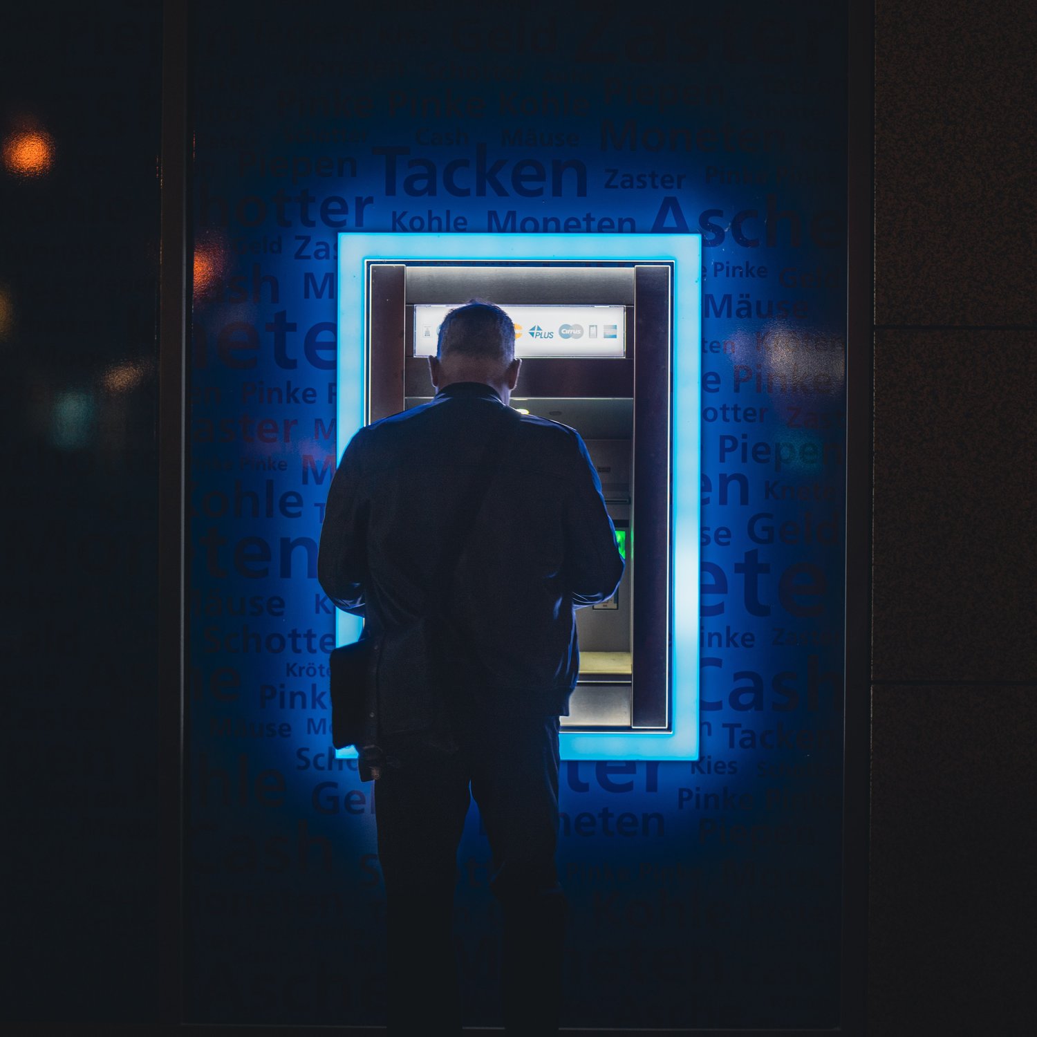 Police urge anyone using an ATM at night to be aware of their surroundings.