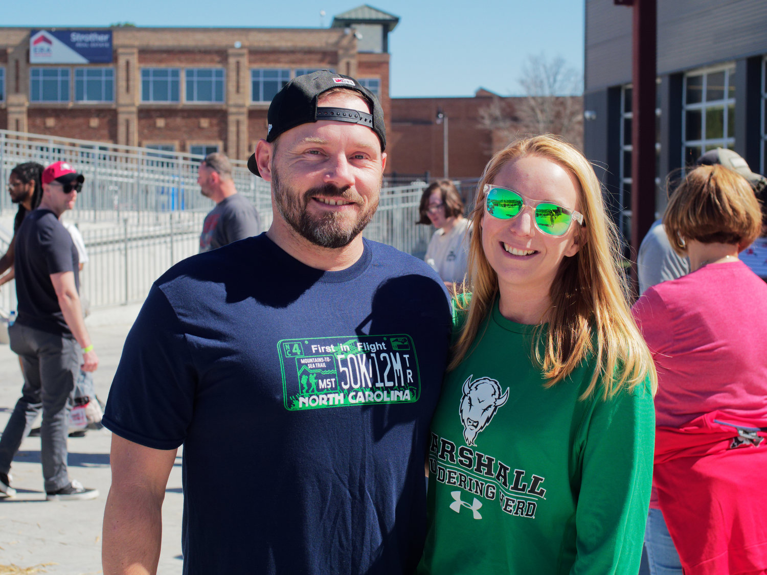 Shawn Wussow and Stacey Saunders enjoy Spring Fling at Segra Stadium on March 4, 2023.