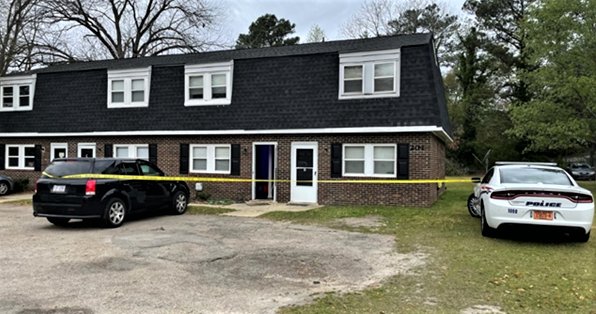 A shooting at this residence on Durant Drive resulted from a dispute between a mother and her adult son, the Fayetteville Police Department says.