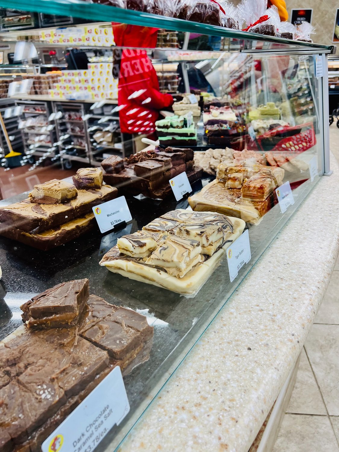 A variety of house-made fudge satisfies your sweet tooth.