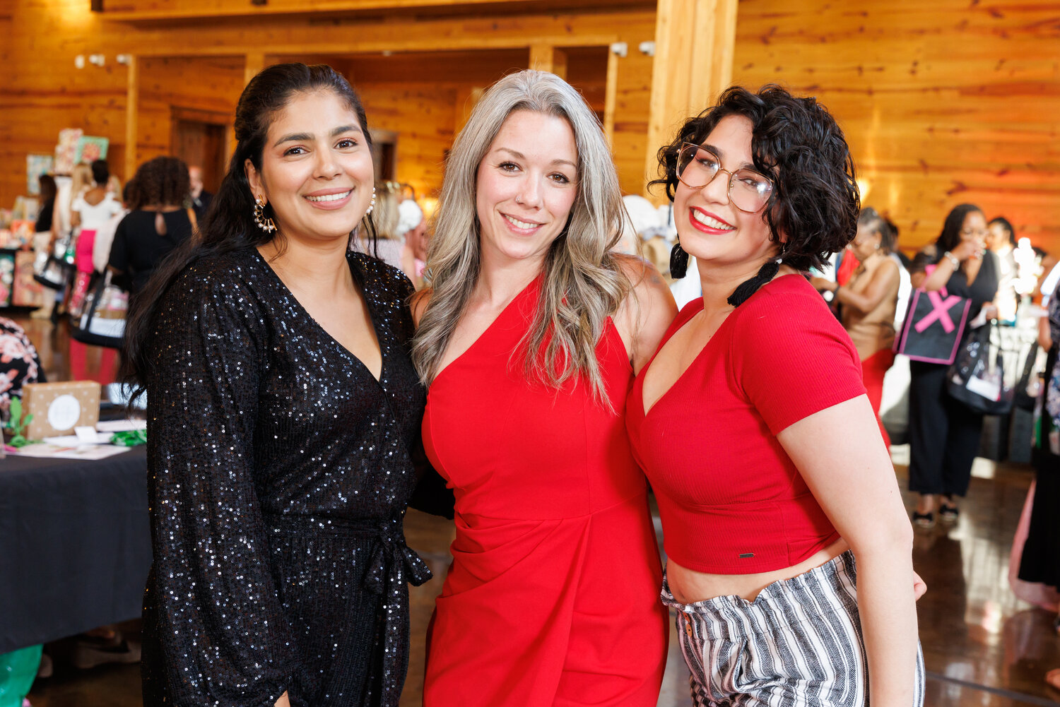 Audrey Hasslocher, Erin Zynda, and  Stephanie Perez attend CityView Media's third annual Ladies' Night Out on April 20, 2023.  Photo: Tony Wooten