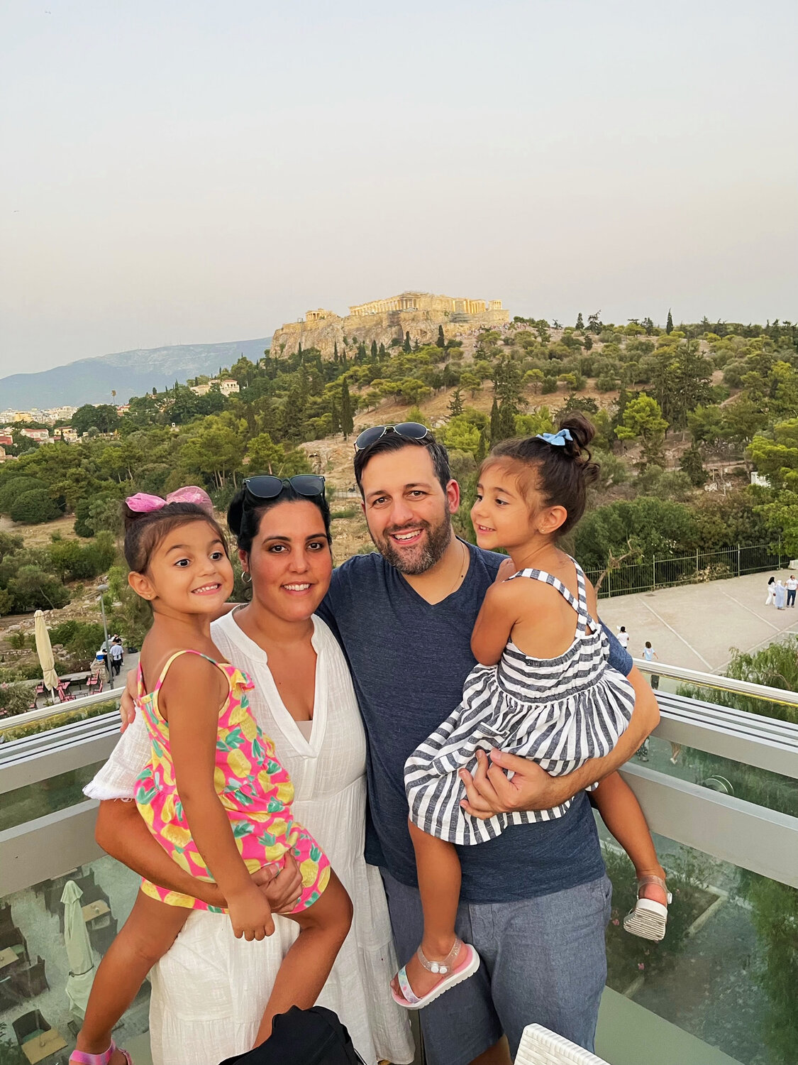 The Kalogerinis family — Maria, Peter, Nia and Letna — loves to explore Greece.
