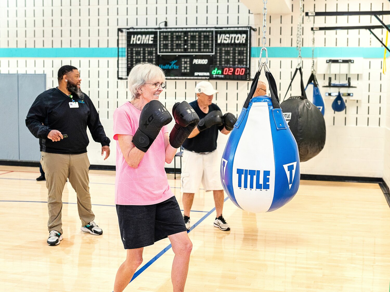 The Rock Steady Boxing program uses noncombat techniques to improve strength and agility and can also help slow progression of Parkinson’s.