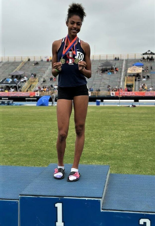 Zoe Dorsey of Terry Sanford High School was among the top individual winners from Cumberland County Schools in the track and field state championships last weekend