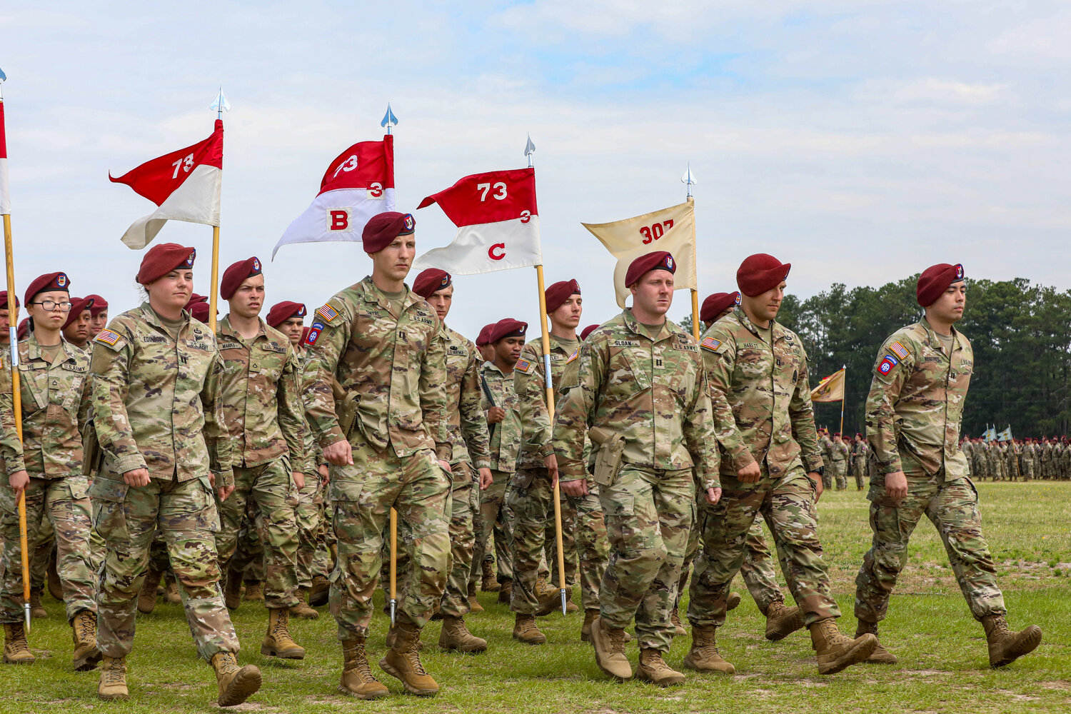 Soldiers of the 82nd Airborne Division take part in the Division Review that was part of All American Week at Fort Bragg. The storied Army installation will take a new name, Fort Liberty, on June 2