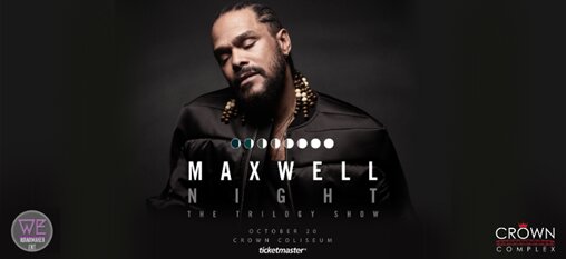 Grammy-winning soul singer Maxwell will perform at the Crown Coliseum on Oct. 20.