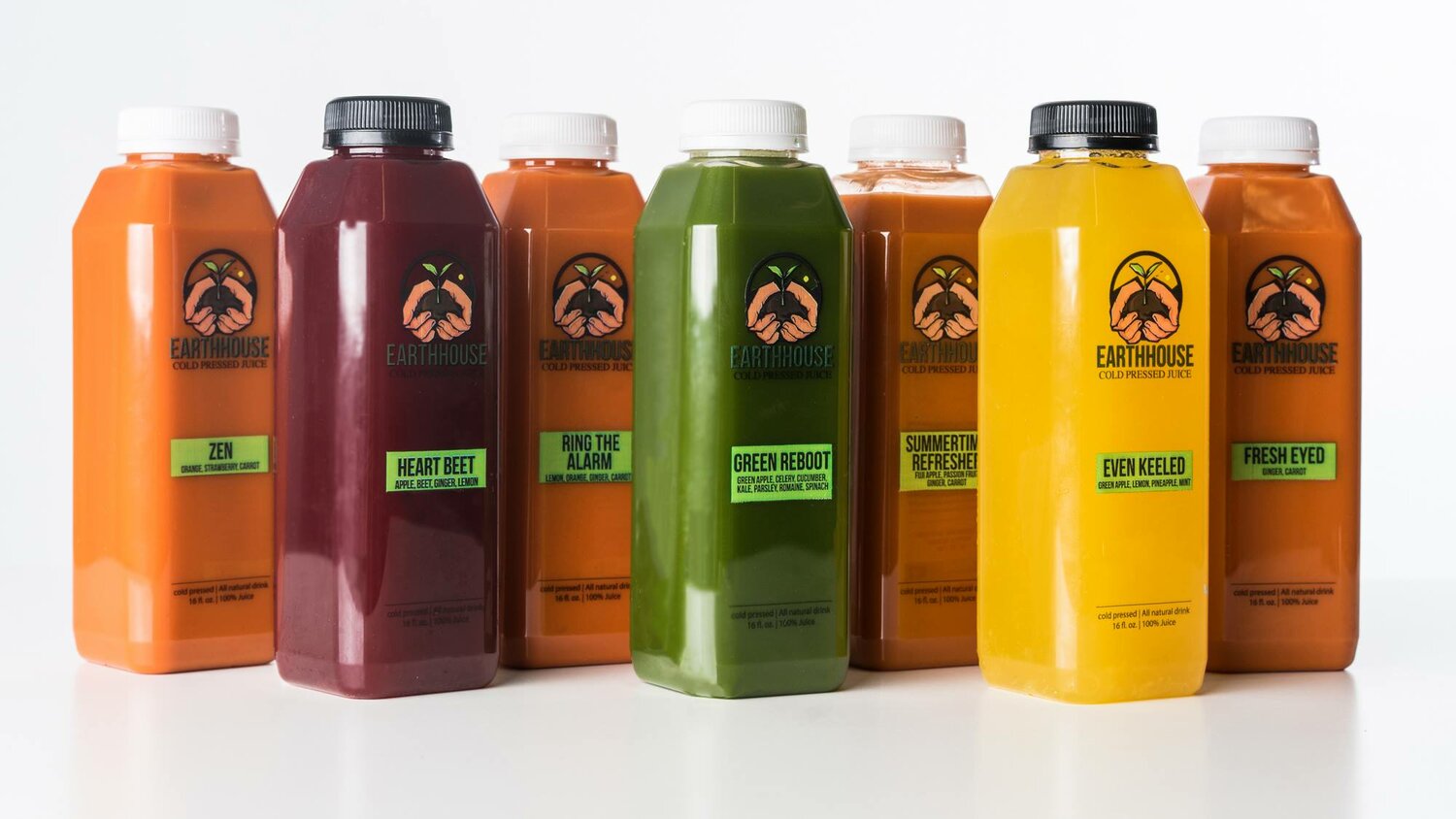 Liquid energy comes in a variety of juices at Earthhouse.