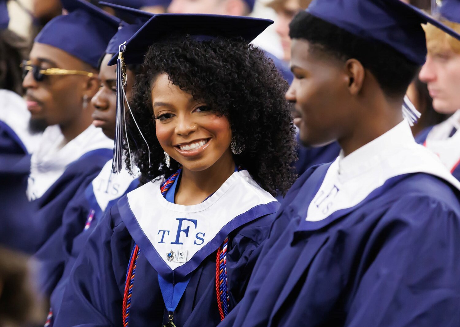 Terry Sanford High School holds its 2023 commencement Wednesday at the Crown Coliseum.