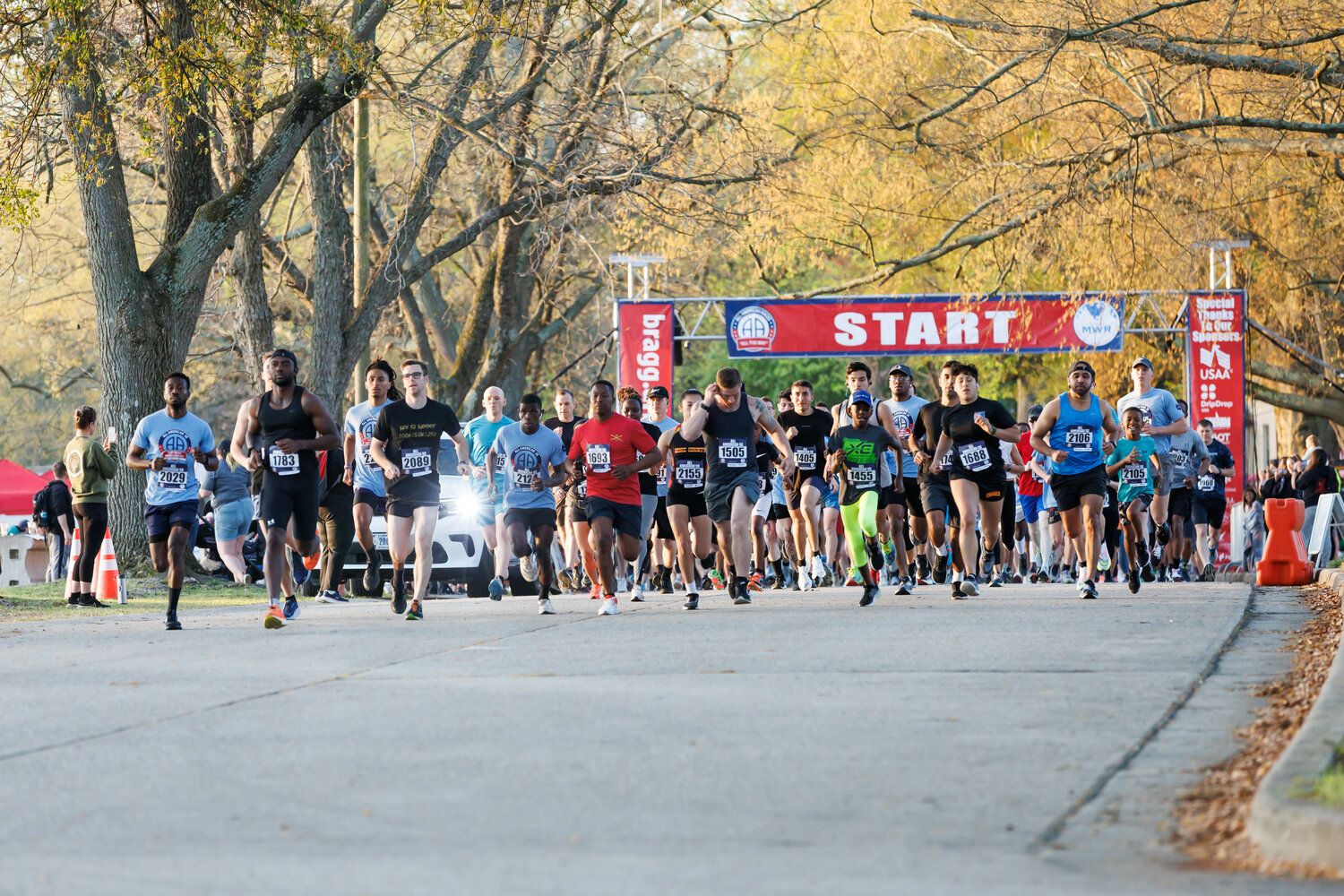 The All American Half Marathon and 5K races returned to an in-person format on Fort Liberty in March 2023.