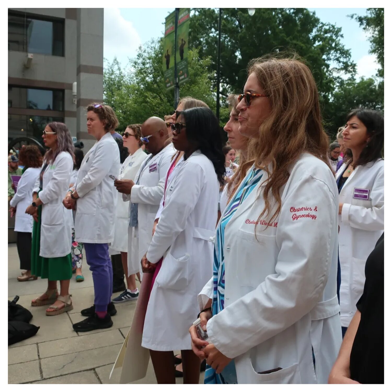 On short notice, hundreds of abortion rights advocates showed up at the state Capitol on May 3. They filled Bicentennial Plaza, across from the legislative building, to participate in an afternoon rally organized by Planned Parenthood South Atlantic. 