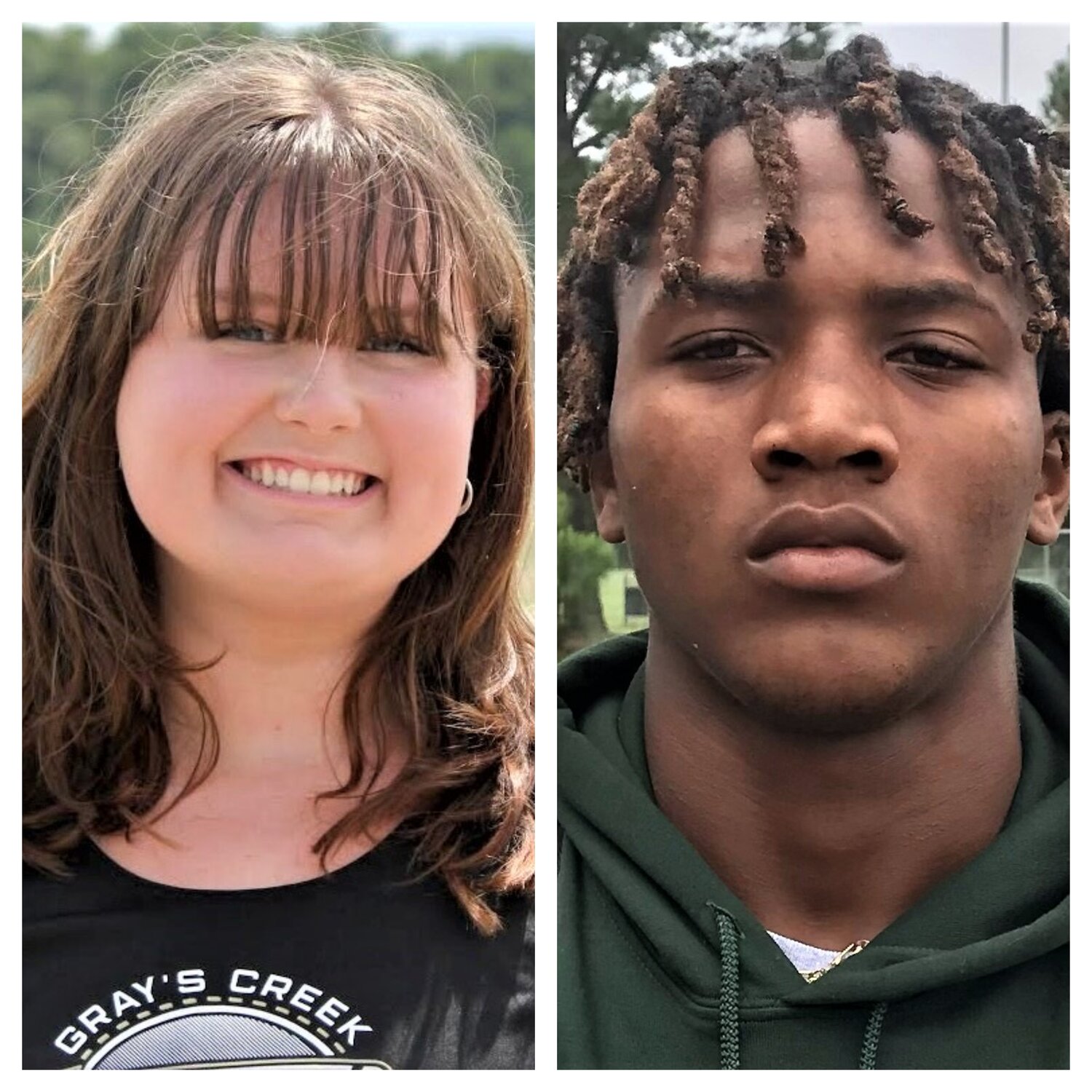 Becca Slade, a tennis standout at Gray’s Creek, and Cashyon Foster, a football standout at Westover, are the Athletes of the Week in high school sports.