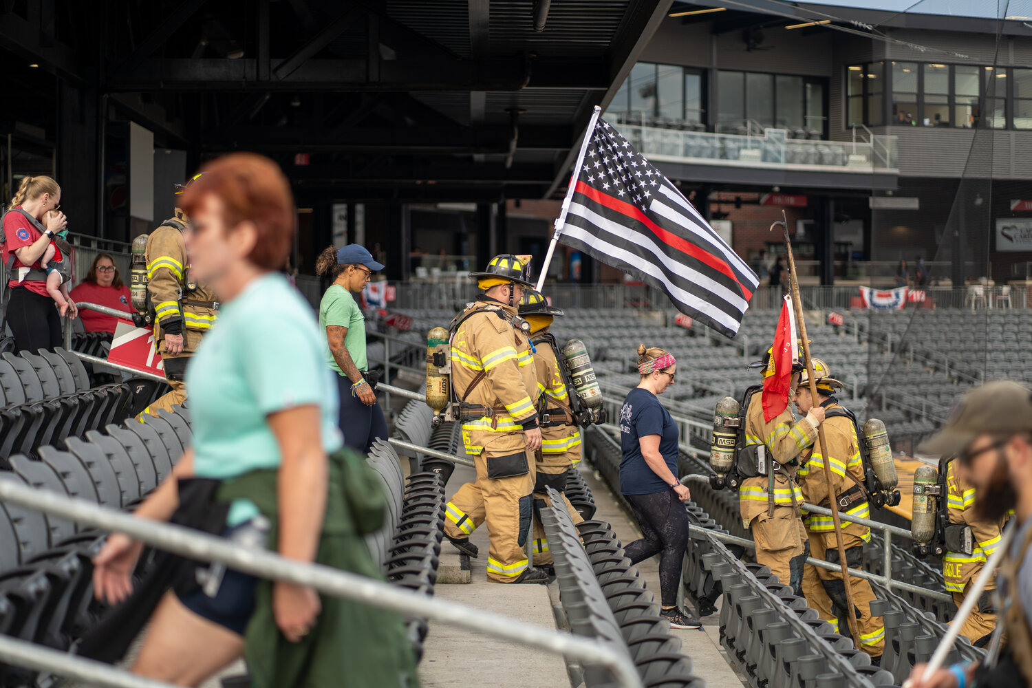 The 2023 Fayetteville 9/11 Memorial Stair Climb, hosted by National Fallen Firefighters Foundation, was held on Sept. 9 at Segra Stadium.