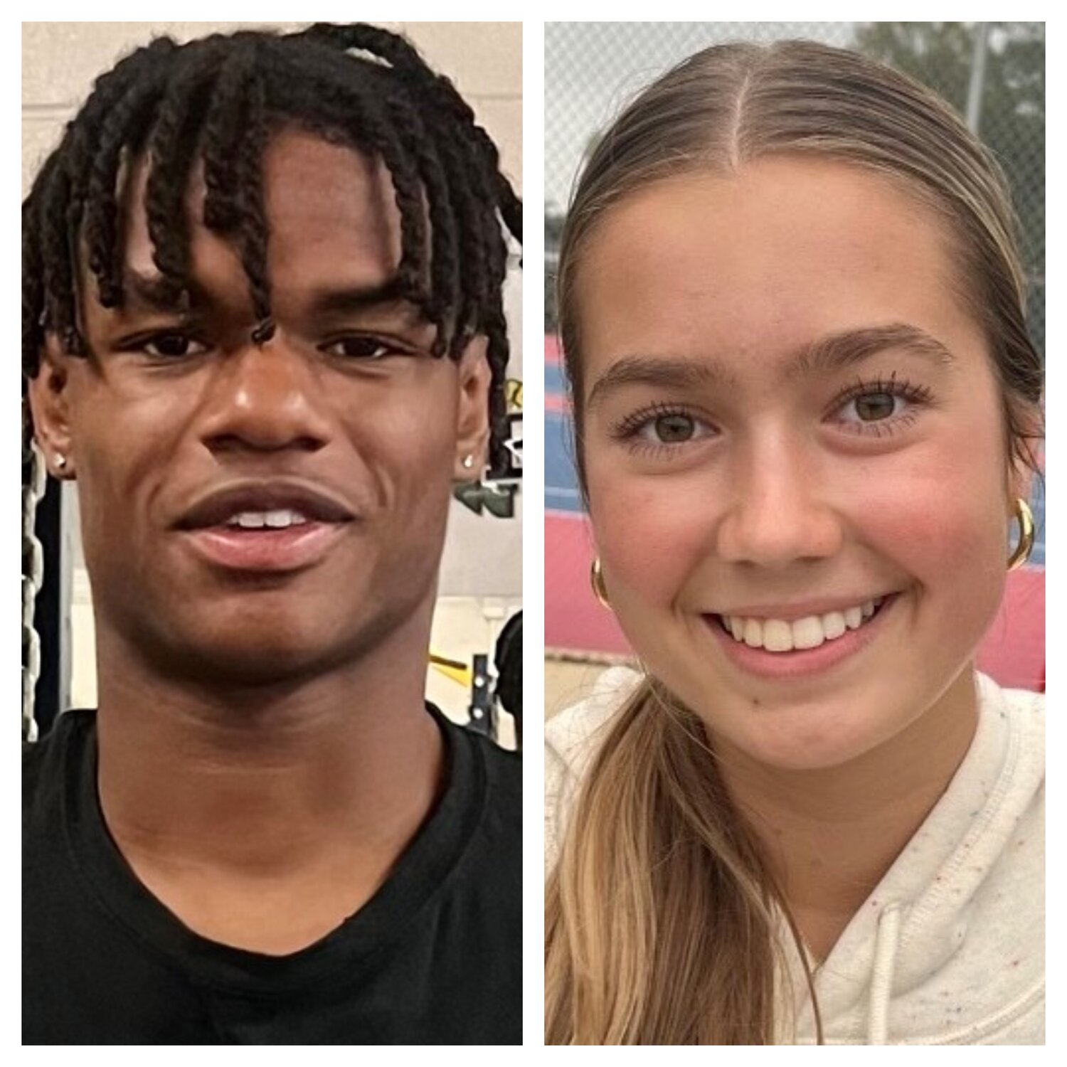 Jeremiah Melvin, a Cape Fear football standout, and Lauren Ruppe, of Terry Sanford tennis team, are the Athletes of the Week.