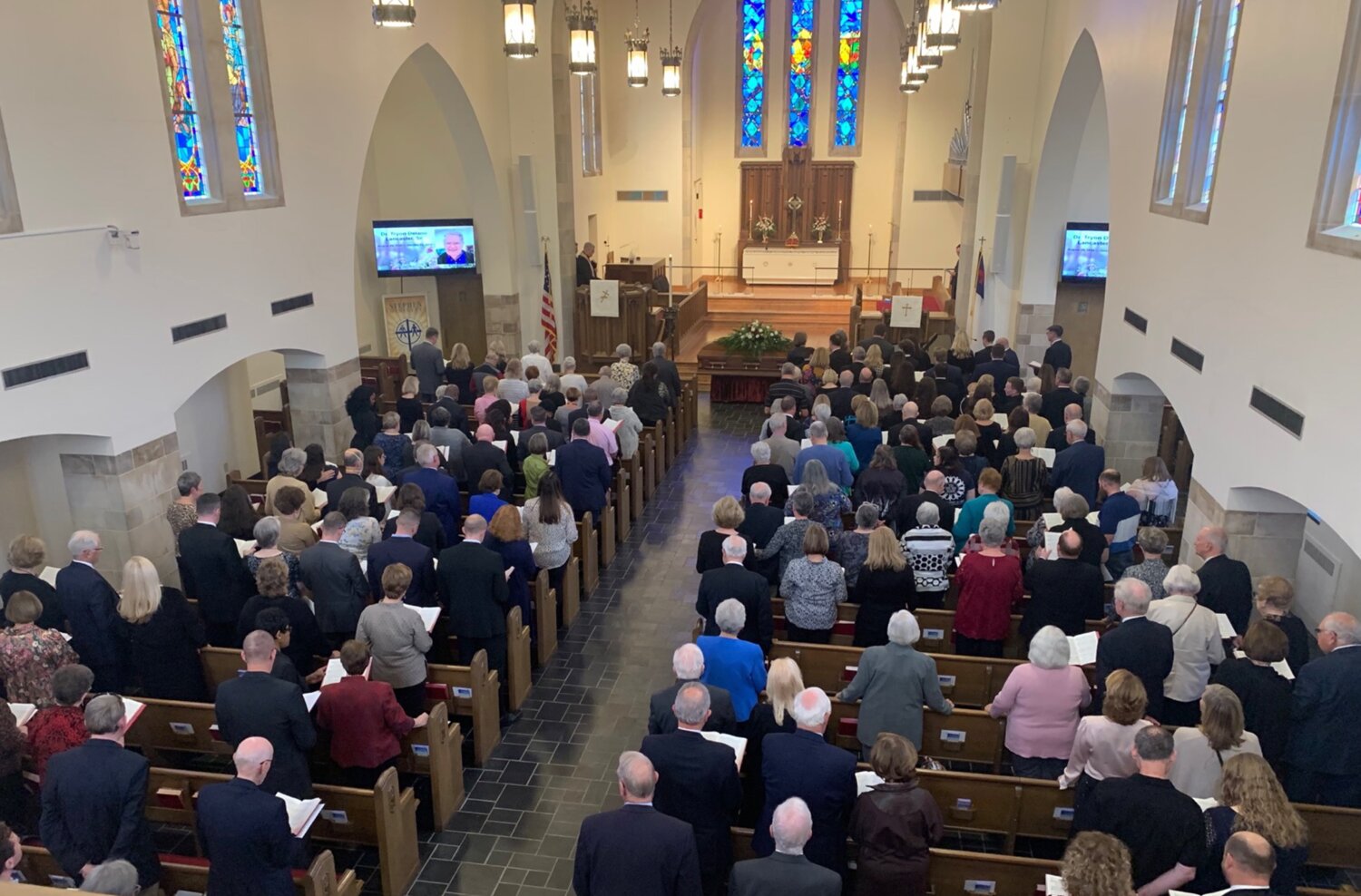 Retired Cumberland County Schools educators were among those attending the Jan. 27 funeral service for Tyron Lancaster at Haymount United Methodist Church.