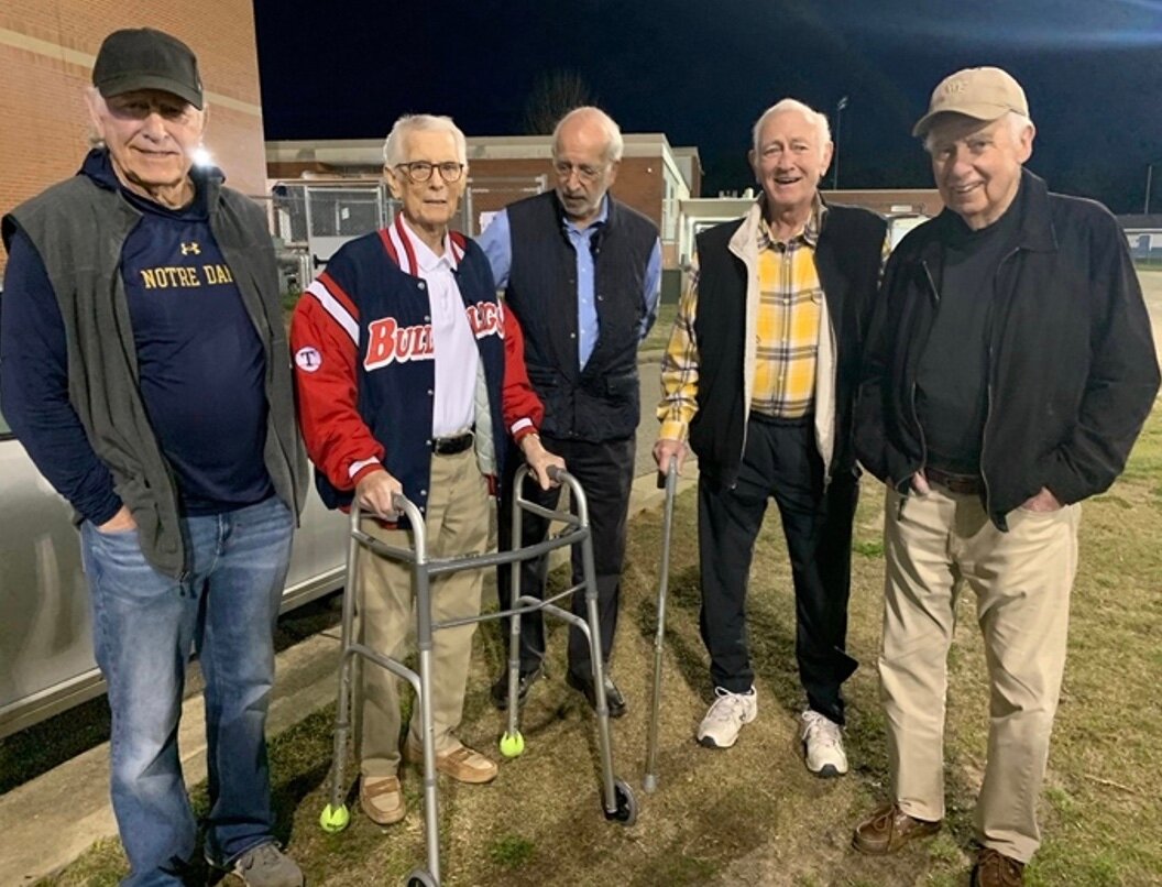 From left: Jimmy Byrd, honoree Gary Wilson, Bill Vurnakes, Wayne Byrd and Jack McGinley.