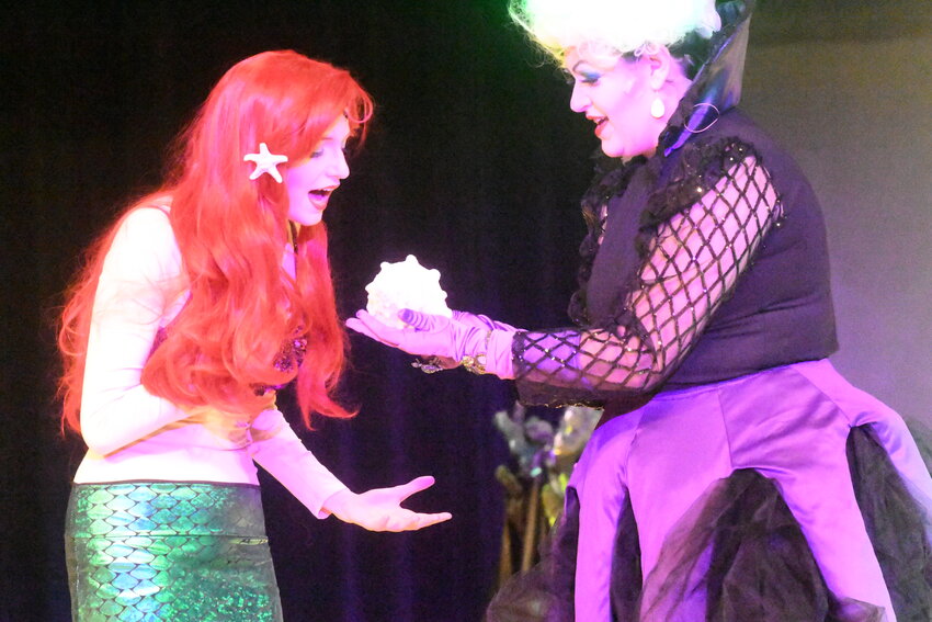 Ariel surrenders her voice in exchange for human form. From: Disney's The Little Mermaid