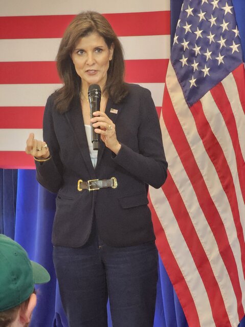Former SC Governor, US Ambassador to the United Nations, and Republican Presidential candidate Nikki Haley, at an appearance in Laurens.