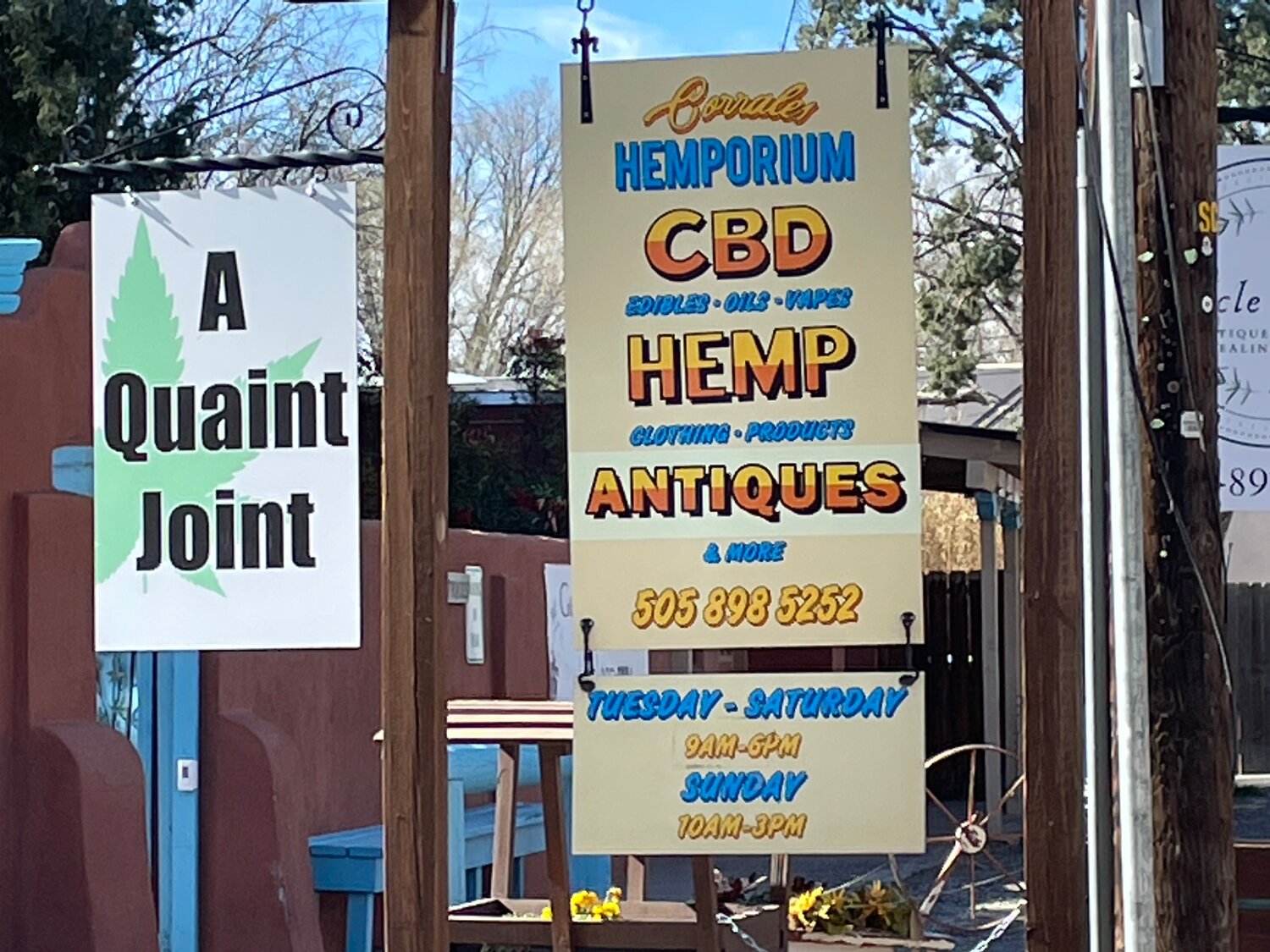 Corrales dispensary Hemporium opened as a hemp and CBD store before retail sales of recreational cannabis became legal in New Mexico.