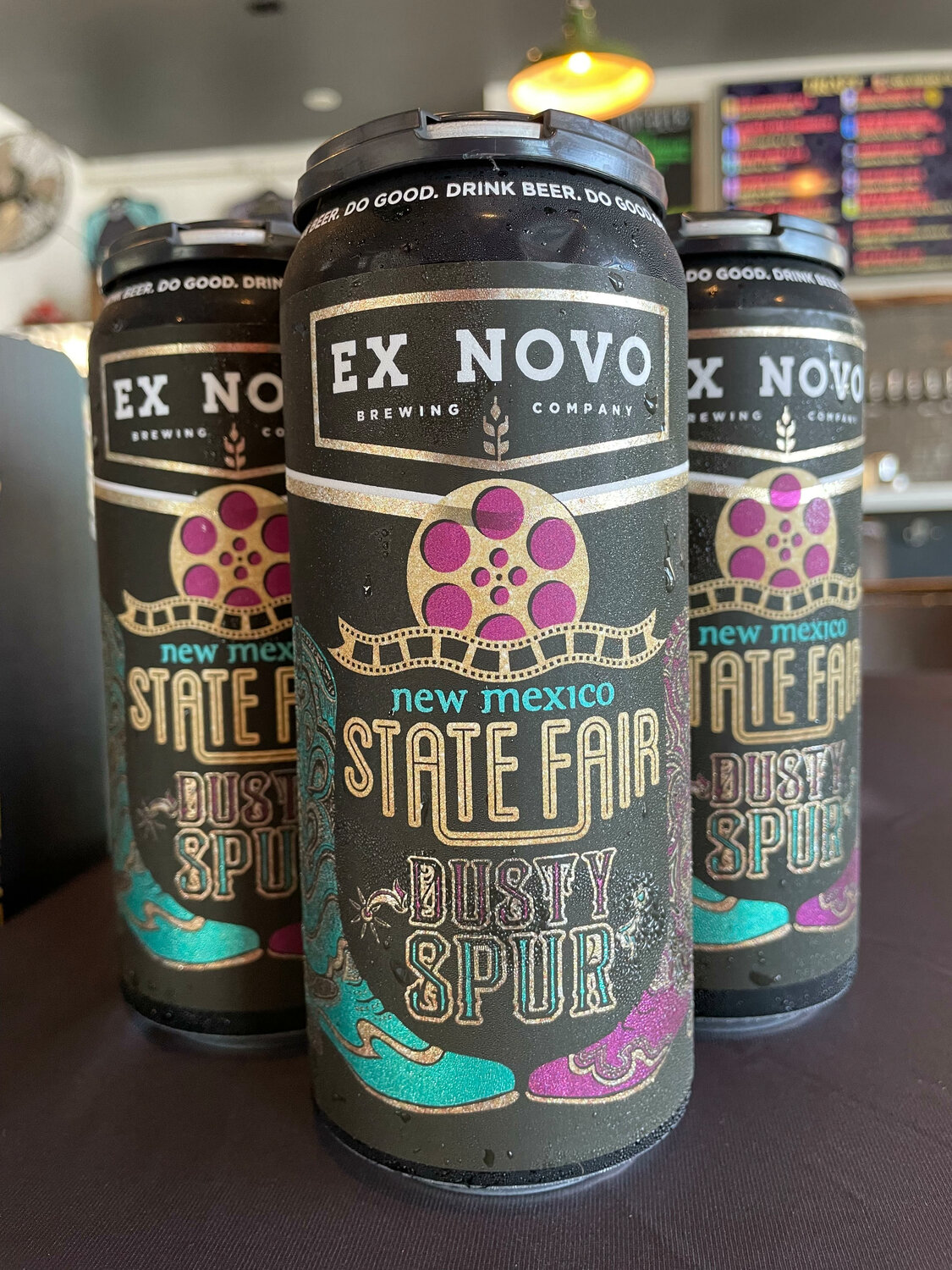 Ex Novo's latest brew, Dusty Spur, was brewed especially for the 2024 New Mexico State Fair. (T.S. Last/Corrales Comment)